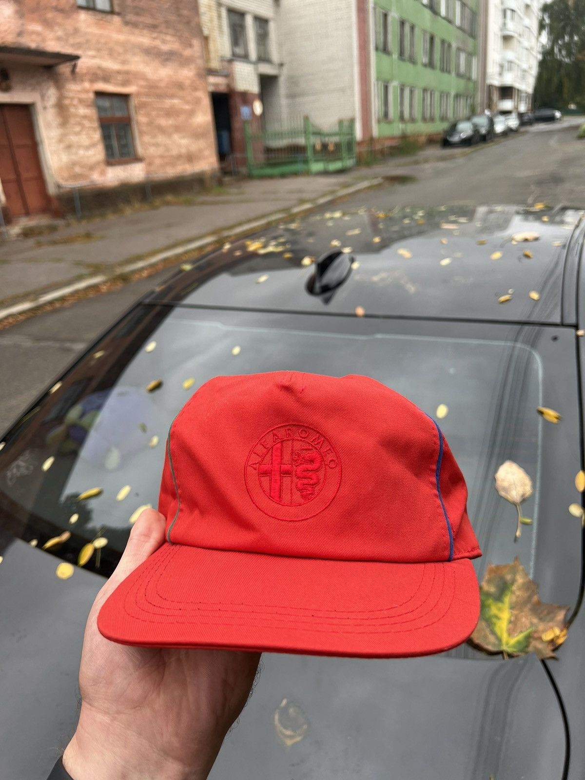 Vintage Vintage 80s Alfa Romeo Hat Baseball Cap Logo Car Size ONE SIZE - 4 Thumbnail