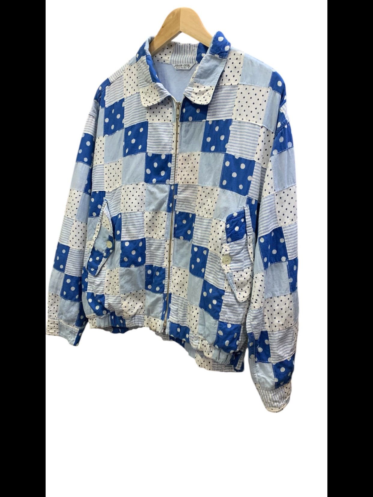 Japanese Brand OKAMOTO JEANS COX PATCHWORK SHIRT BOMBER JACKET Size US M / EU 48-50 / 2 - 7 Thumbnail