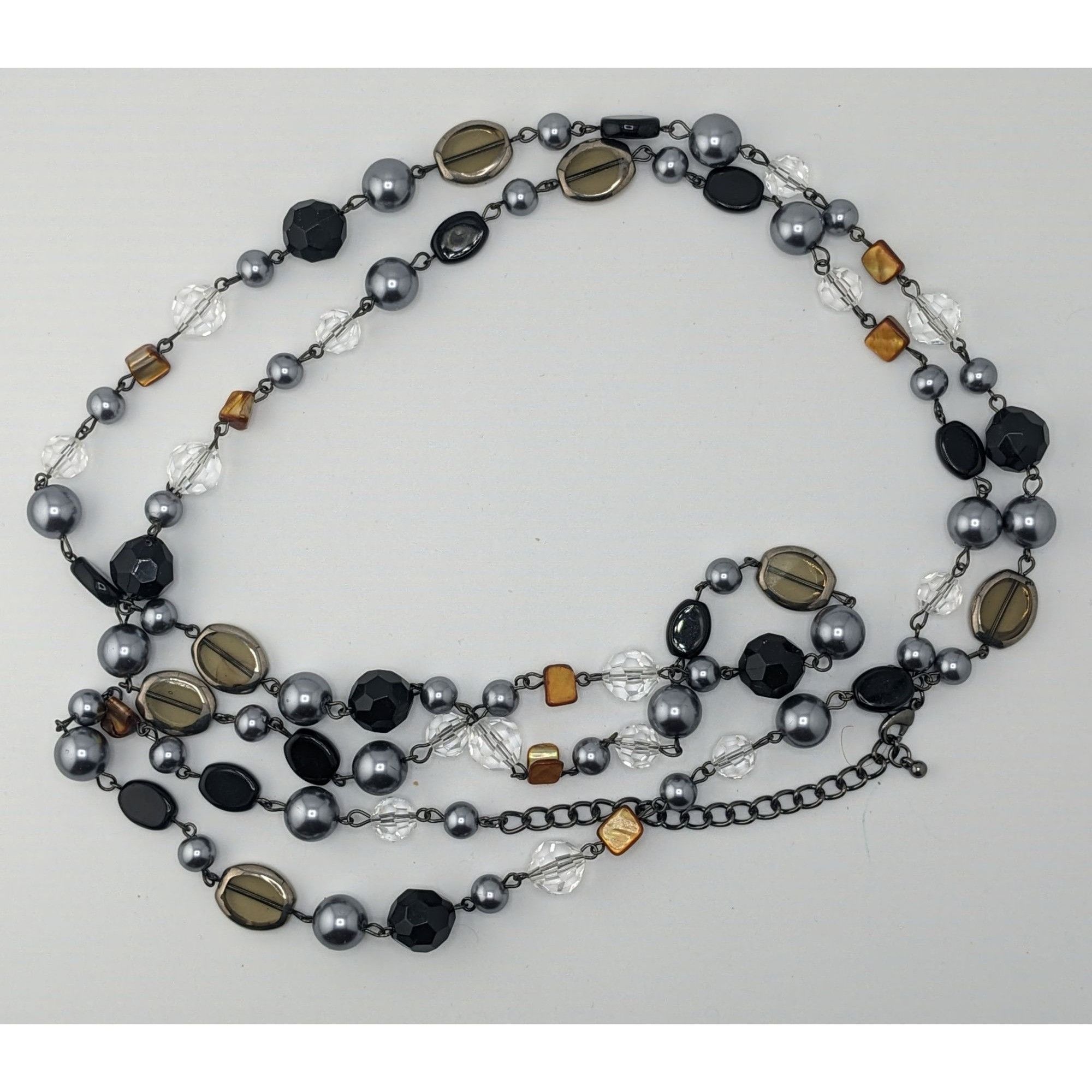 Other Premier Designs Vintae Beaded Multi-Stone Necklace With Glas Size ONE SIZE - 7 Thumbnail