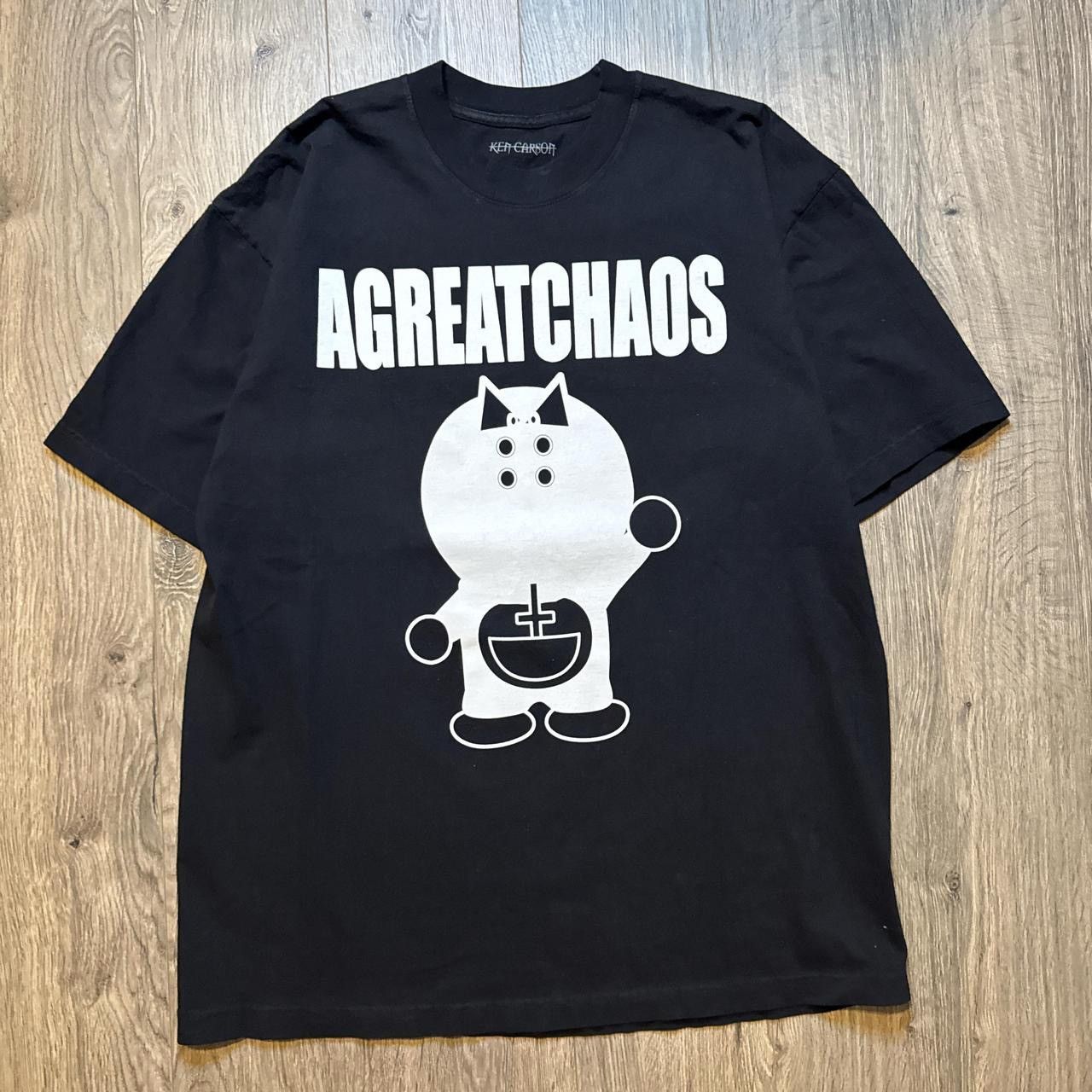 Ken Carson AGC オフィシャル Tシャツ Ken Carson AGC A Great Chaos Vamp Album Tour Merch Tee Black