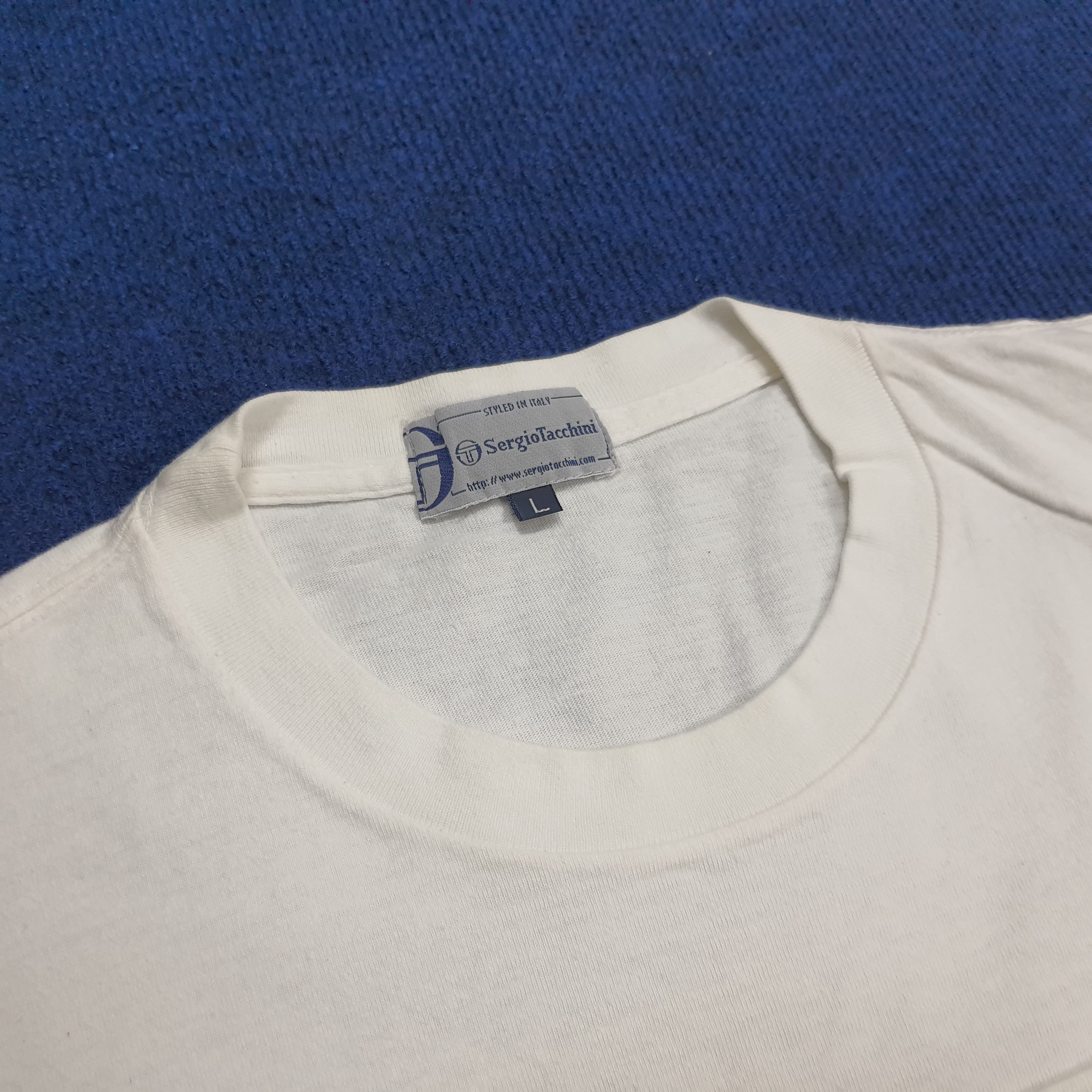 Designer × Sergio Tacchini × Vintage Vintage Sergio Tacchini T-shirt Size US L / EU 52-54 / 3 - 4 Thumbnail