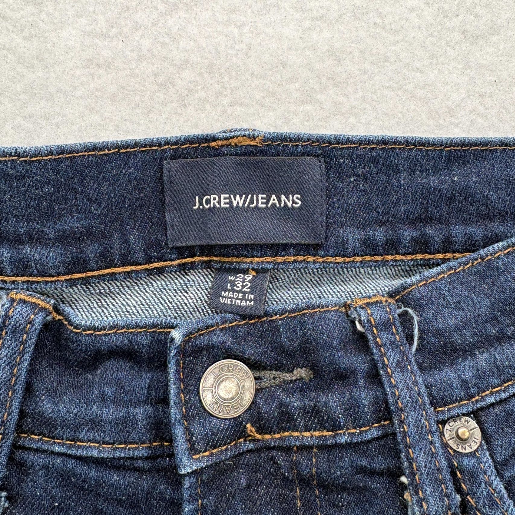 J.Crew J.CREW 484 Slim Taper Jeans Mens 29x30 Blue Dark Wash Stretch Denim Kurabo Shirt? Size US 29 - 4 Thumbnail