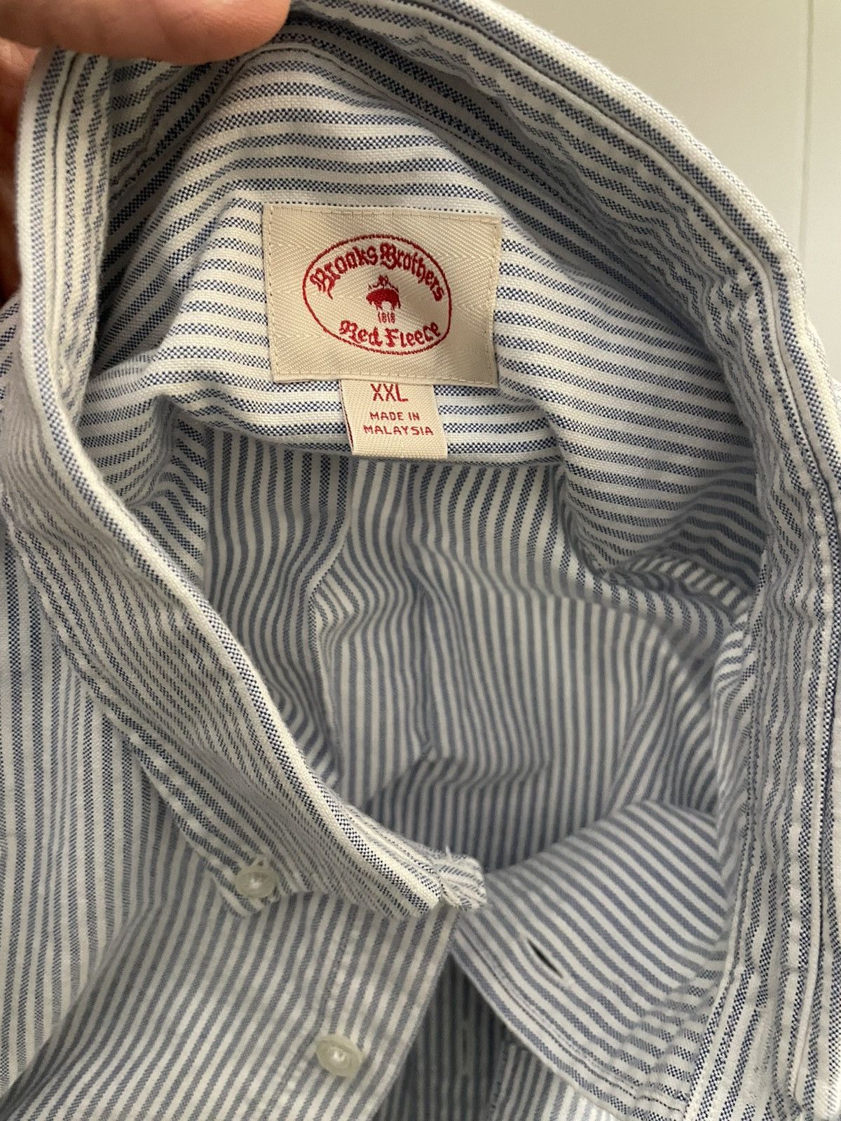 Brooks Brothers Red fleece dress shirt Size US XXL / EU 58 / 5 - 3 Thumbnail