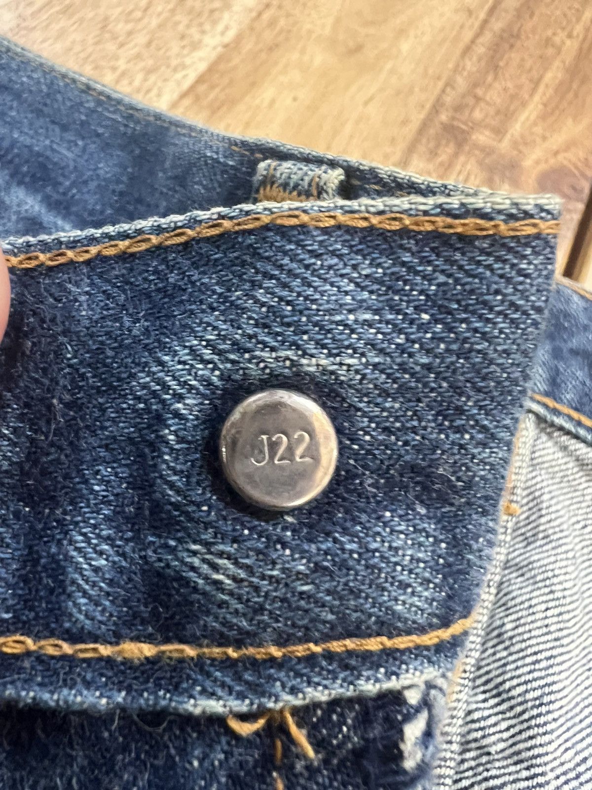 Levi's Vintage Levis 502 Big E Button J22 Denim Jeans Size US 30 / EU 46 - 6 Thumbnail