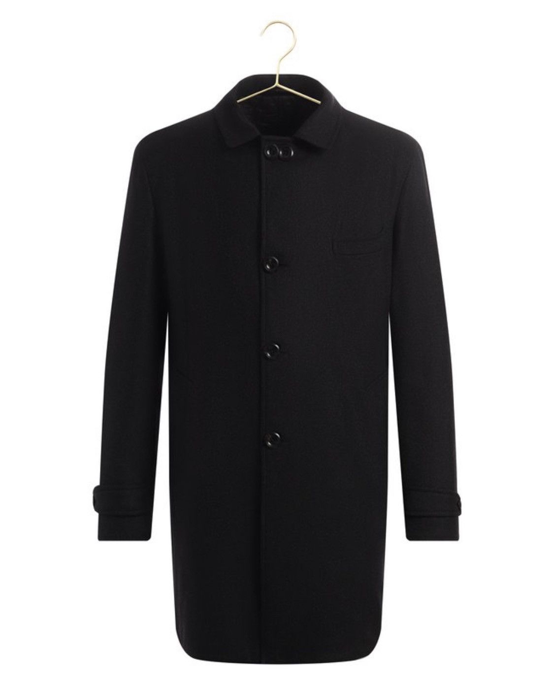 Image of Tom Ford Cashmere Cozy Silk Classic Heavy Coat in Black, Men's (Size XL)