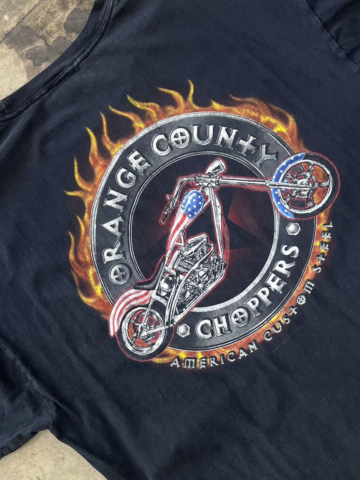 West Coast Choppers Vintage Orange County Choppers Motorcycle Flag Tee XXL Size US XXL / EU 58 / 5 - 1 Thumbnail