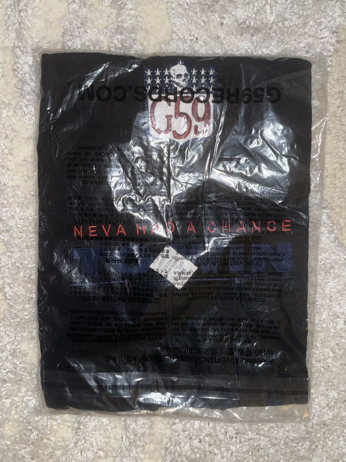 G59 Records $uicideboy$ G59 BORN 2 LOSE TEE BLACK Size US M / EU 48-50 / 2 - 3 Thumbnail