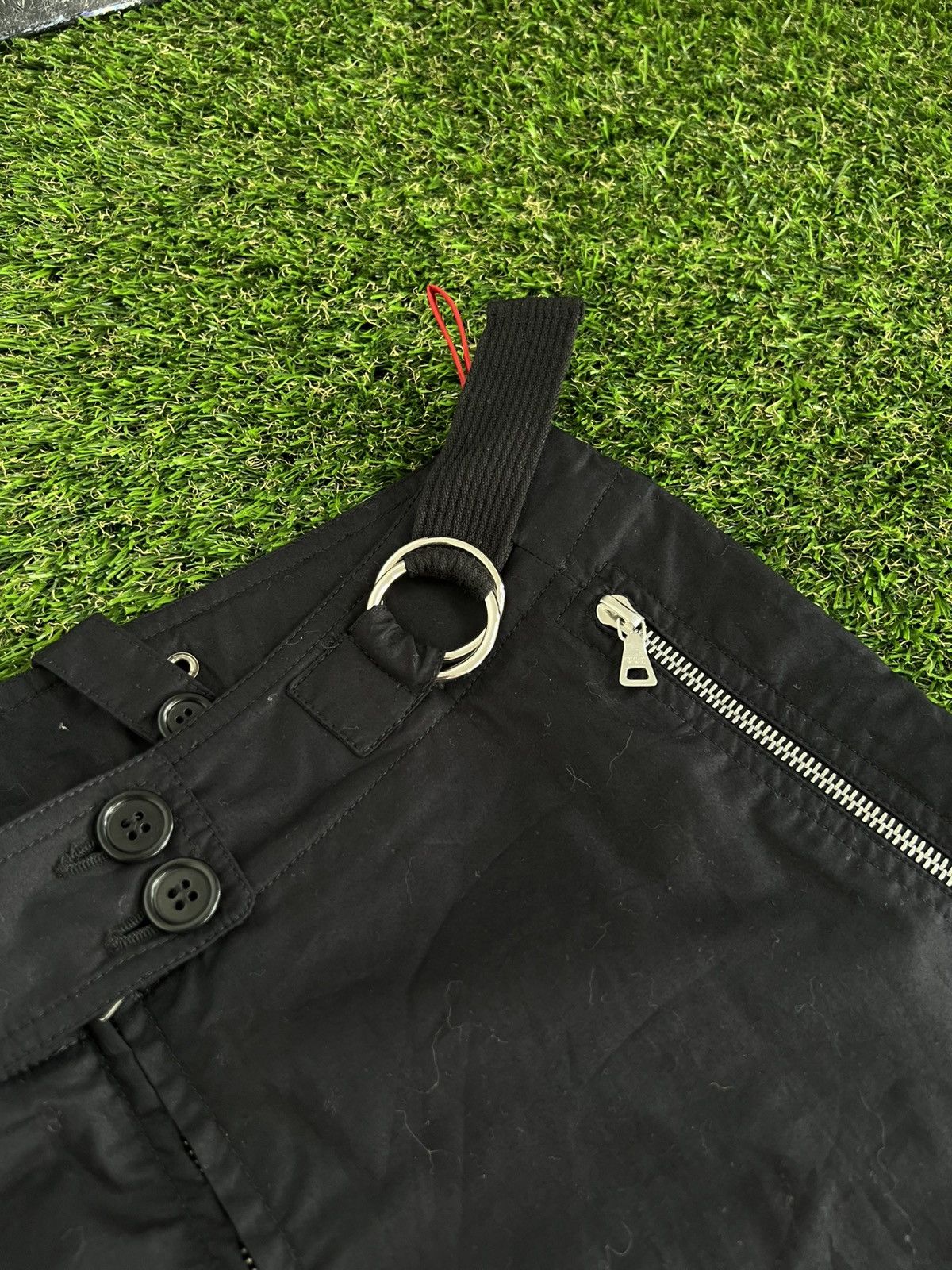 Prada PRADA Pants Cargo Biker Astro Bondage Zipper Laced Vintage Size 28" / US 6 / IT 42 - 8 Thumbnail