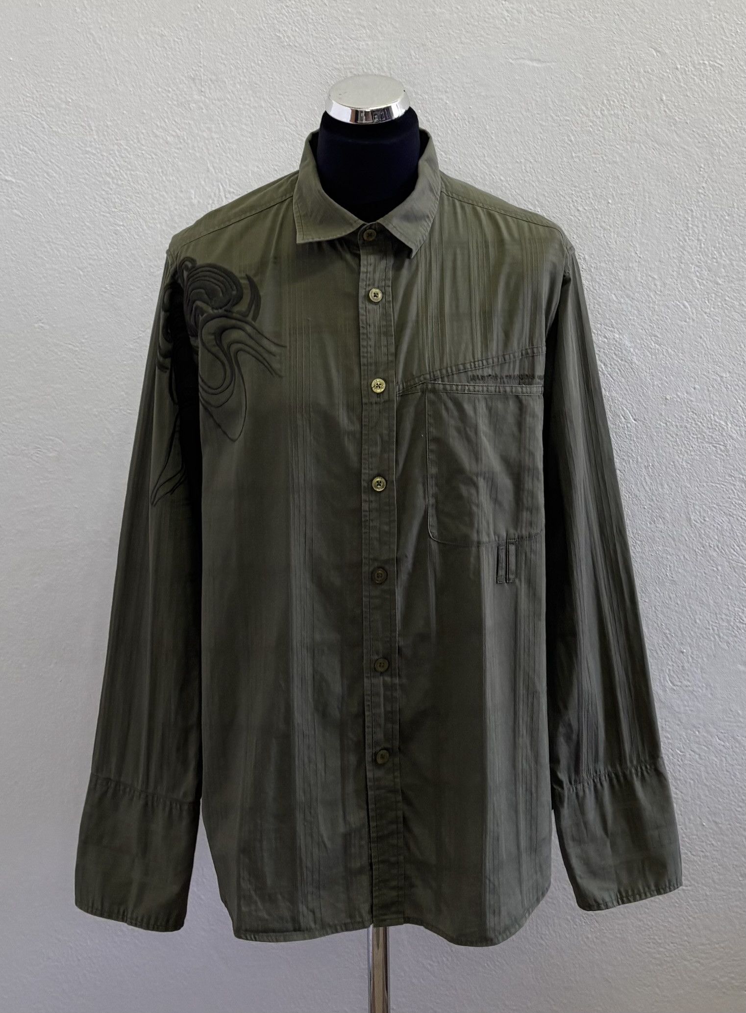 Marithe + Francois Girbaud Marithe Francois Girbaud Khaki shirt Large Size US L / EU 52-54 / 3 - 1 Thumbnail