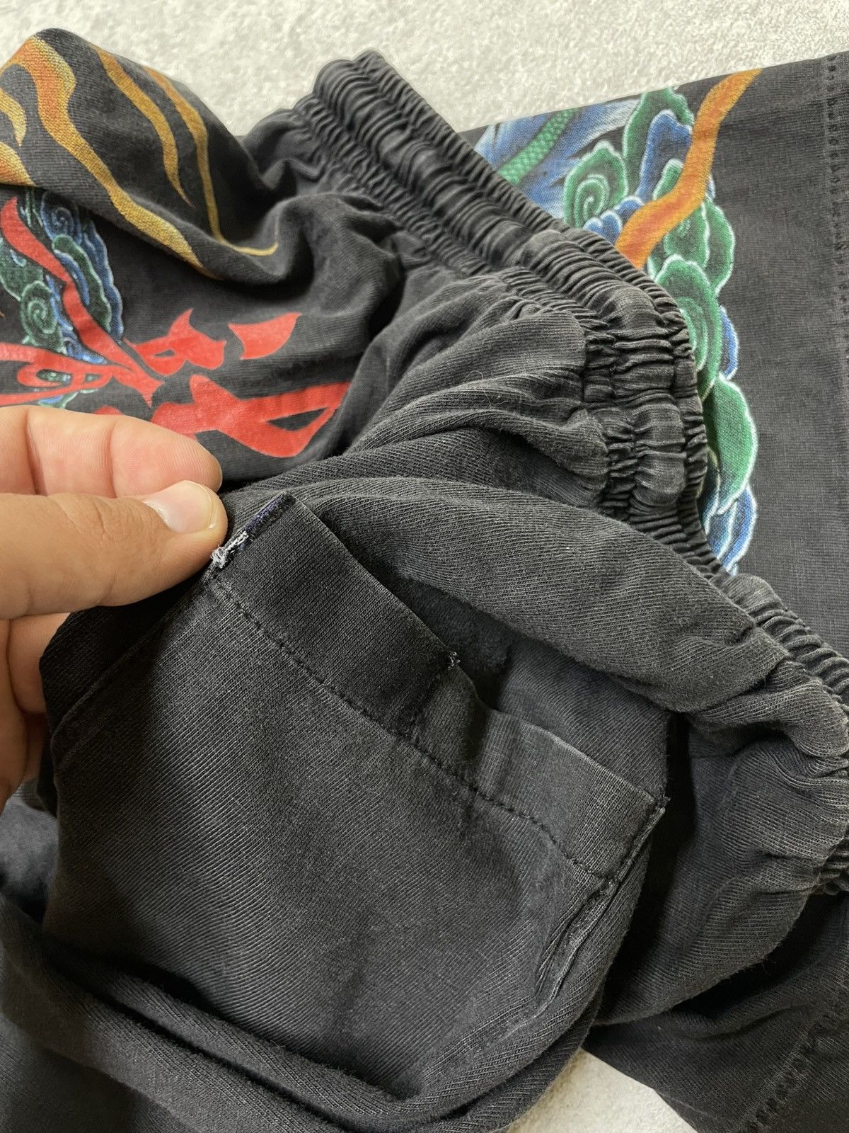 If Six Was Nine × Japanese Brand × Le Grande Bleu (L.G.B.) Y2K Darkwear With Eastern Dragon Motif - Feels Size US 30 / EU 46 - 13 Thumbnail
