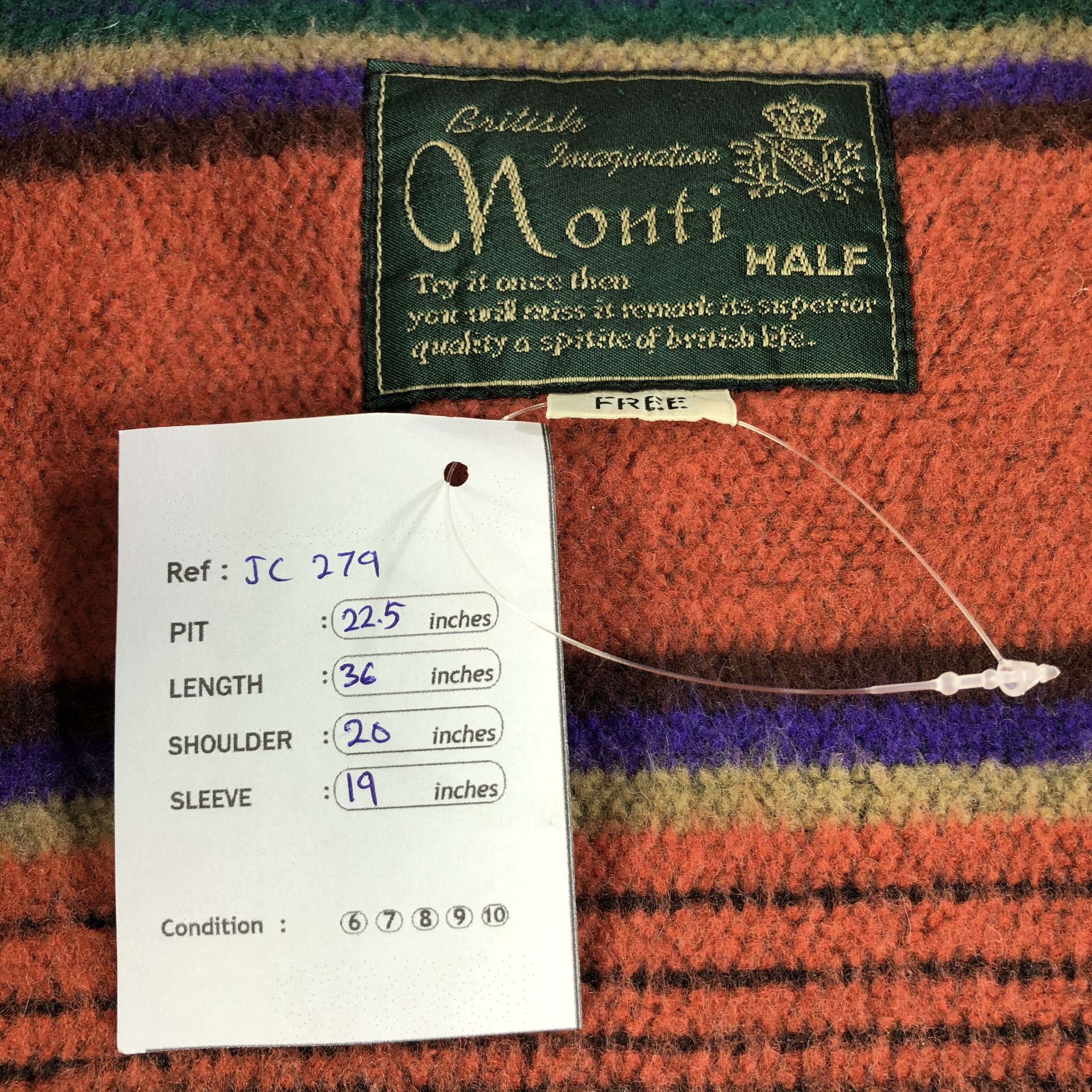 Japanese Brand Vintage Stripe Duster Coat Jacket JC279 Size ONE SIZE - 9 Thumbnail