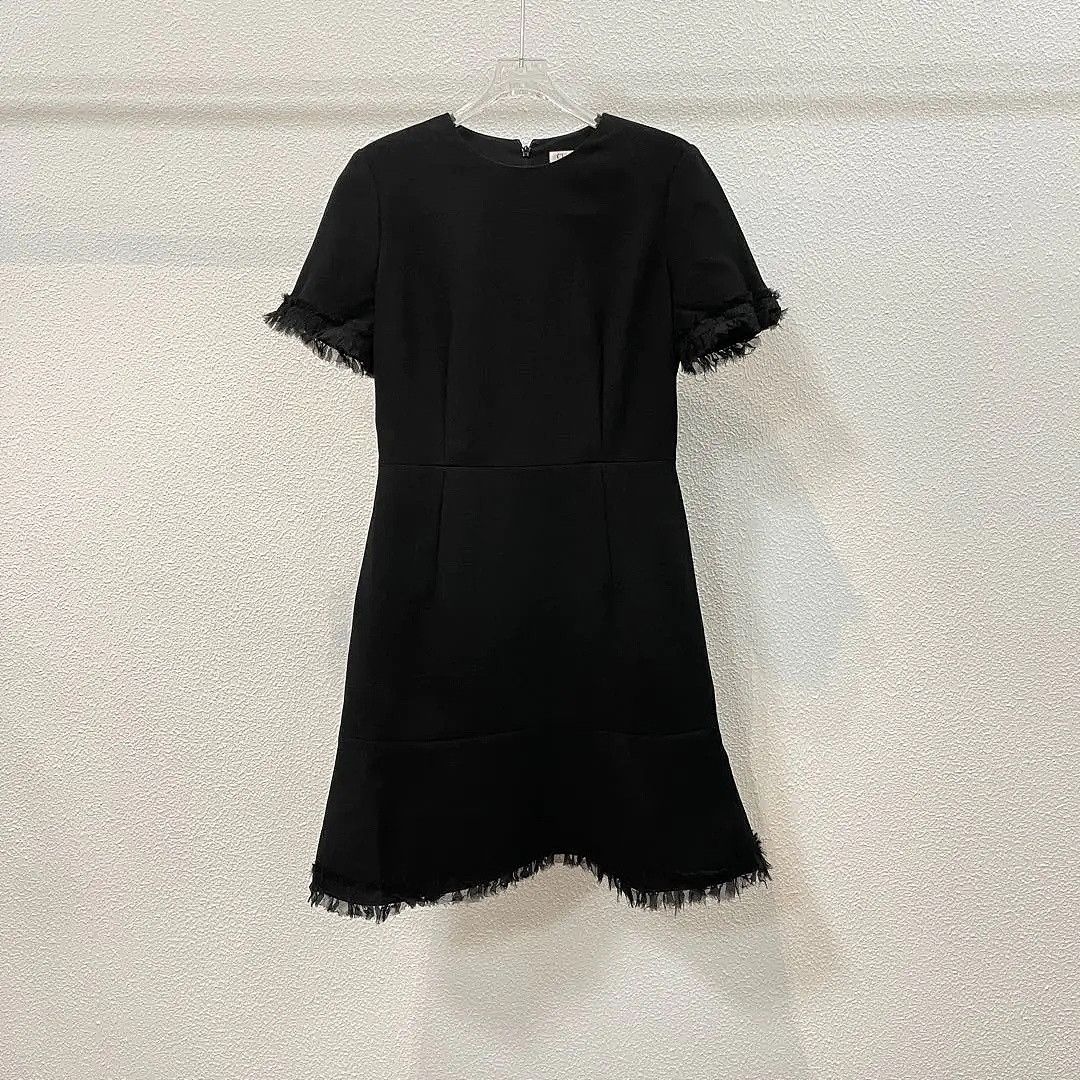Dior Dior Black Fringe Mini Dress Size 38 Size S / US 4 / IT 40 - 1 Thumbnail