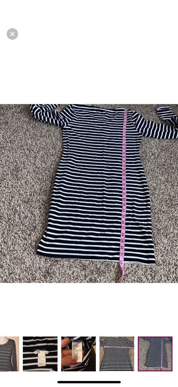 H&M H&M small bodycon striped dress Size S / US 4 / IT 40 - 4 Thumbnail