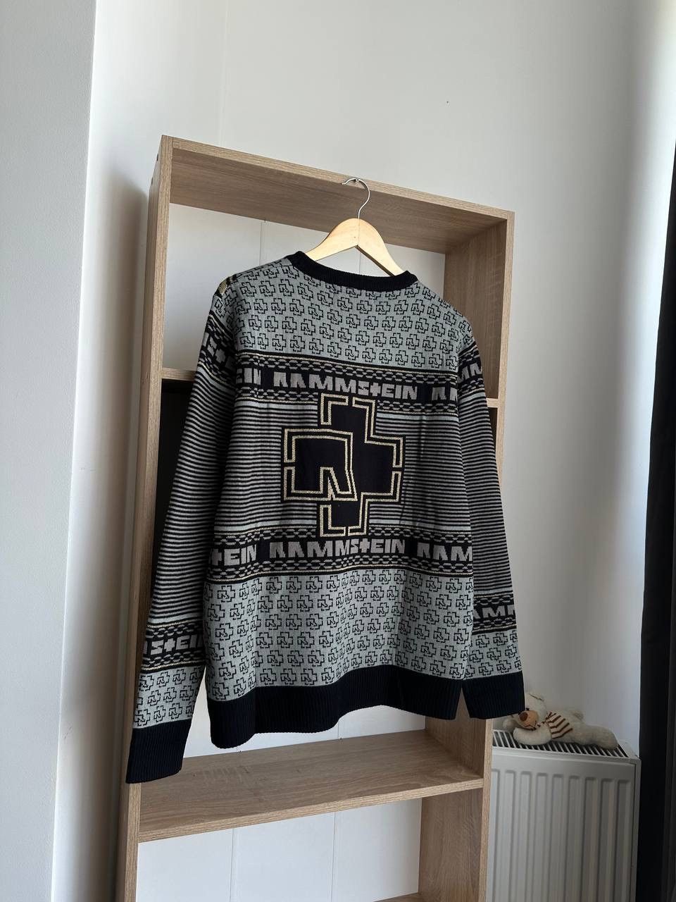 Band Tees × Vintage Vintage Rammstein Rock Band Gray Sweater Center Logo Size US L / EU 52-54 / 3 - 11 Thumbnail