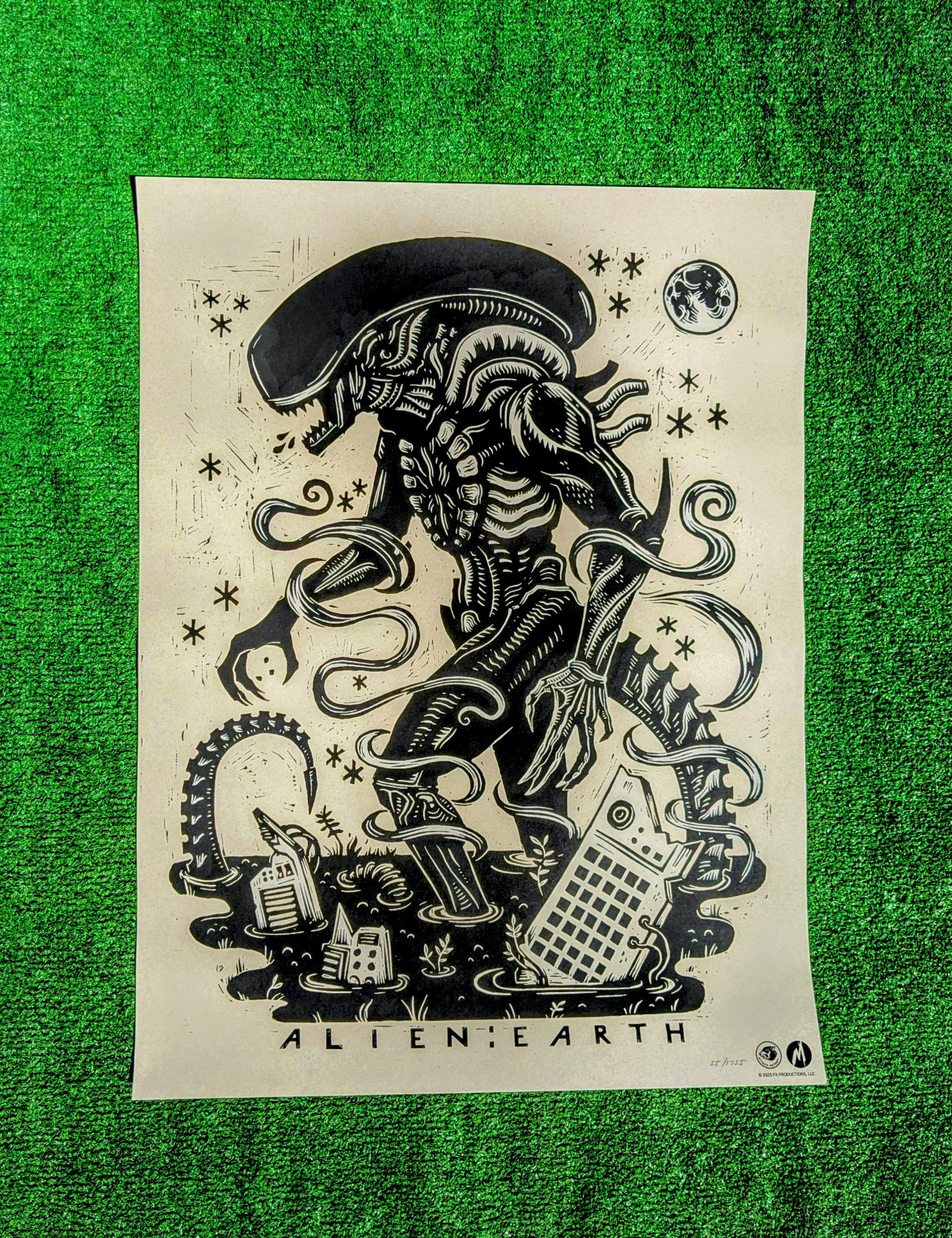 Other ALIEN EARTH SDCC 2025 Hall H Mondo Limited Poster #1638/1755 Size ONE SIZE - 1 Thumbnail