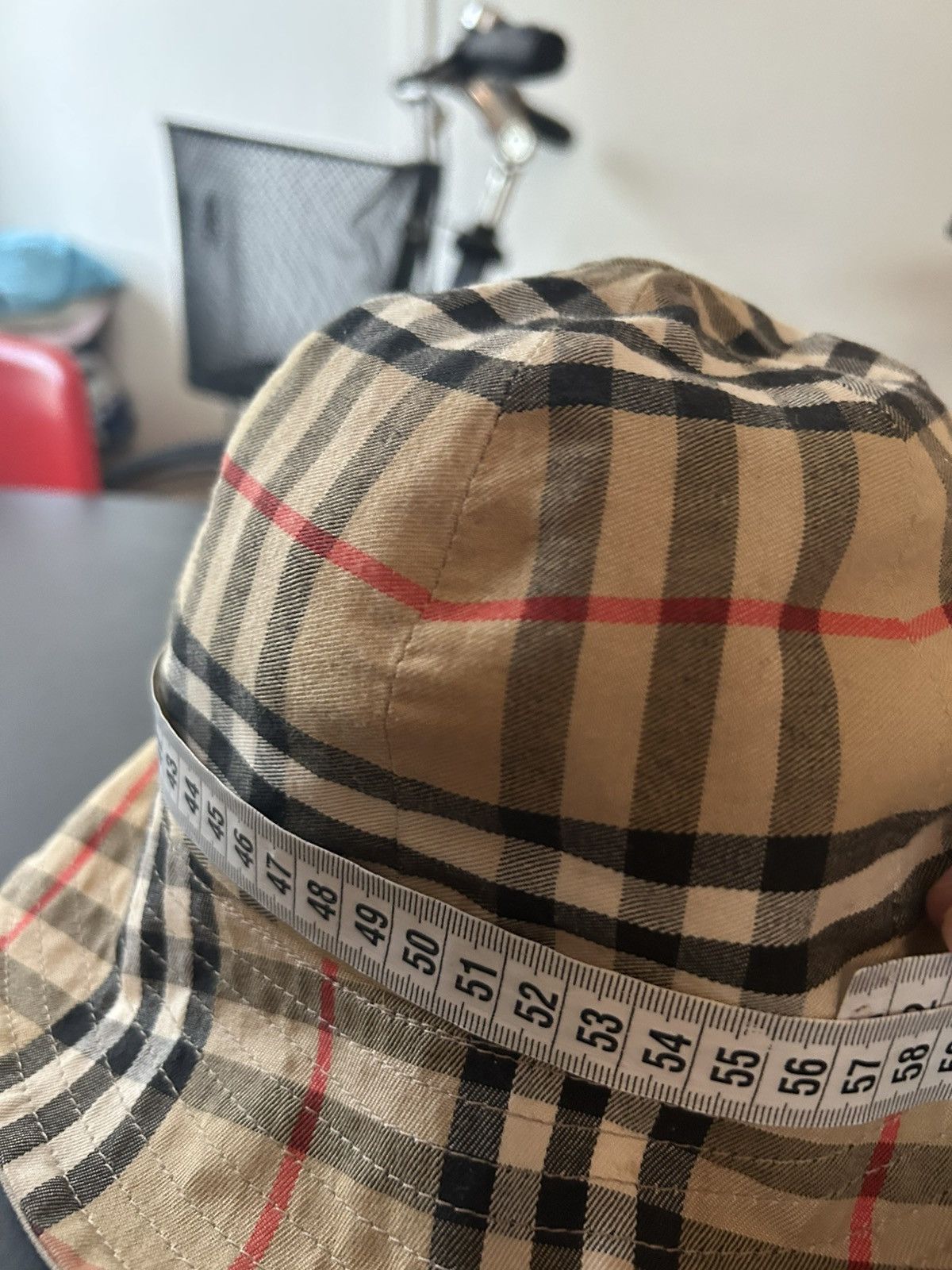 Burberry Burberry London Reversible Nova Check Bucket Hat Unisex