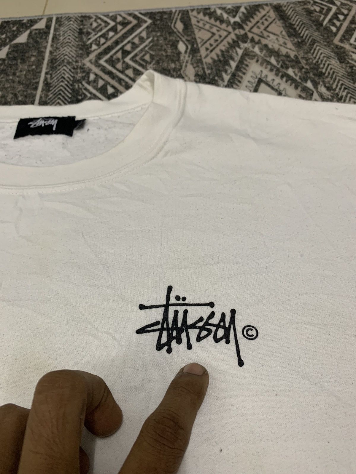 Japanese Brand Y2K OG STUSSY SWEATSHIRT BIG LOGO ON BACK Size US S / EU 44-46 / 1 - 3 Thumbnail