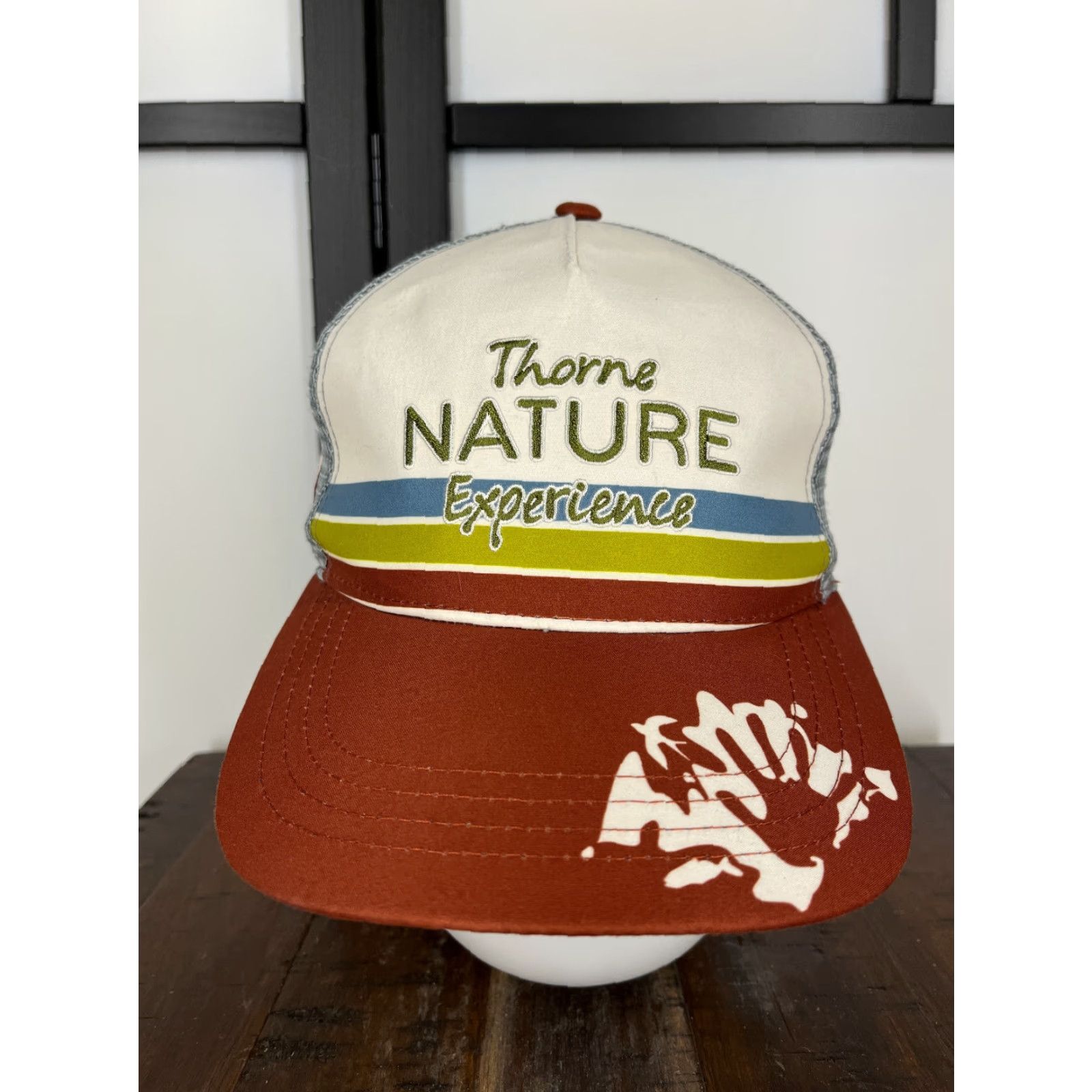 Vintage Boco Gear Hat Trucker Adult Medium Brown A dult Medium Brown Trucker Hat Cap Camp Hiking Nature Logo Size ONE SIZE - 2 Thumbnail