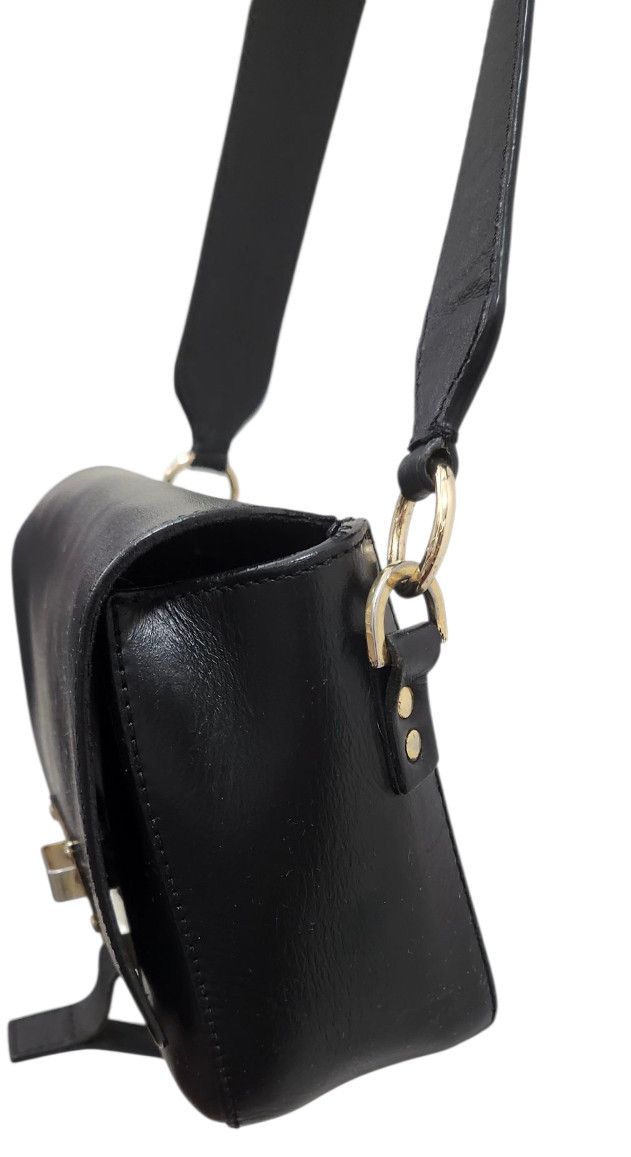 Sophie Hulme SOPHIE HULME Black Smooth Matte Leather Crossbody Bag Size ONE SIZE - 7 Thumbnail