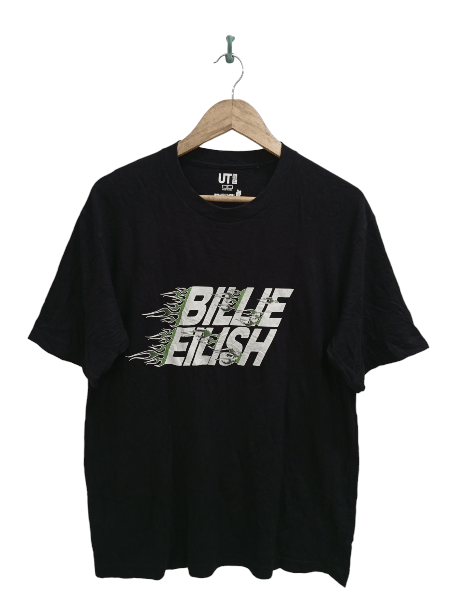 🔥🔥Uniqlo x Billie Eilish Spellout Flame T-Shirt