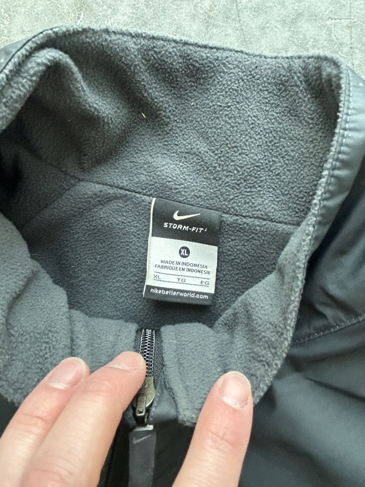 Nike Vintage Y2K Nike Storm Fit Fleece Lined Nylon Jacket Size US XL / EU 56 / 4 - 7 Thumbnail
