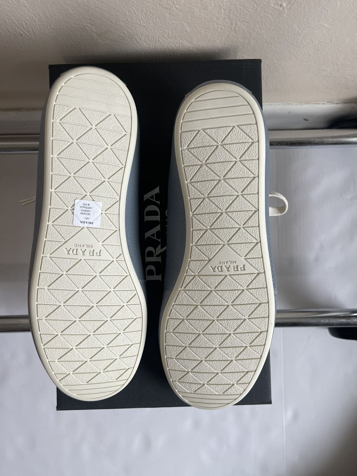Prada Prada Leather Sneaker 2024 Colorway Sold Out Everywhere Size US 10 / EU 43 - 6 Thumbnail