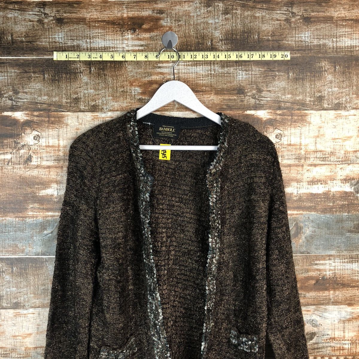 Homespun Knitwear × Japanese Brand Bambole Dark Brown Cardigan Knitwear #A1315 Size M / US 6-8 / IT 42-44 - 2 Thumbnail