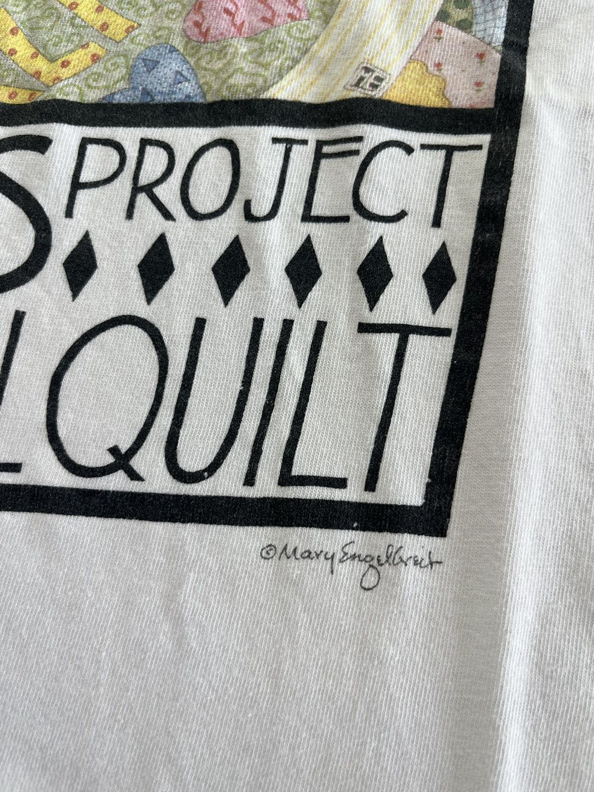 Vintage Vtg90 The NAMES Project AIDS Memorial Quilt Mary Engelbreit Size US L / EU 52-54 / 3 - 6 Thumbnail