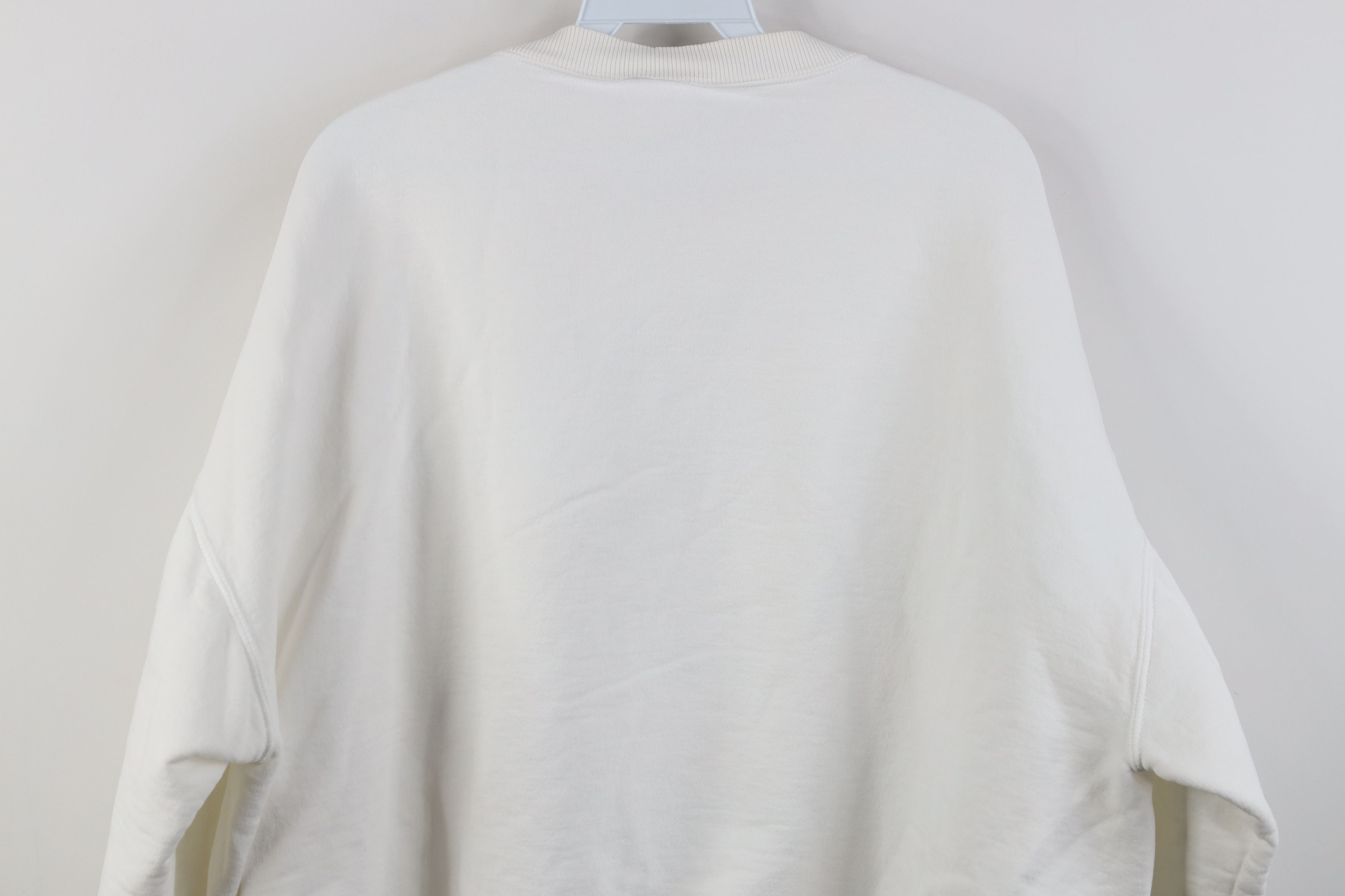 Vintage Vintage 90s Streetwear Boxy Fit Heavyweight Sweatshirt White Size US XXL / EU 58 / 5 - 9 Thumbnail