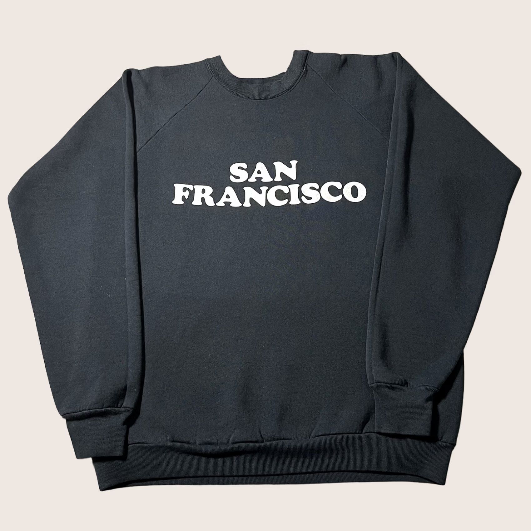 Fruit Of The Loom VINTAGE San Francisco Sweatshirt Mens XL California USA 90s Crewneck Graphic Print Black Size US XL / EU 56 / 4 - 1 Thumbnail