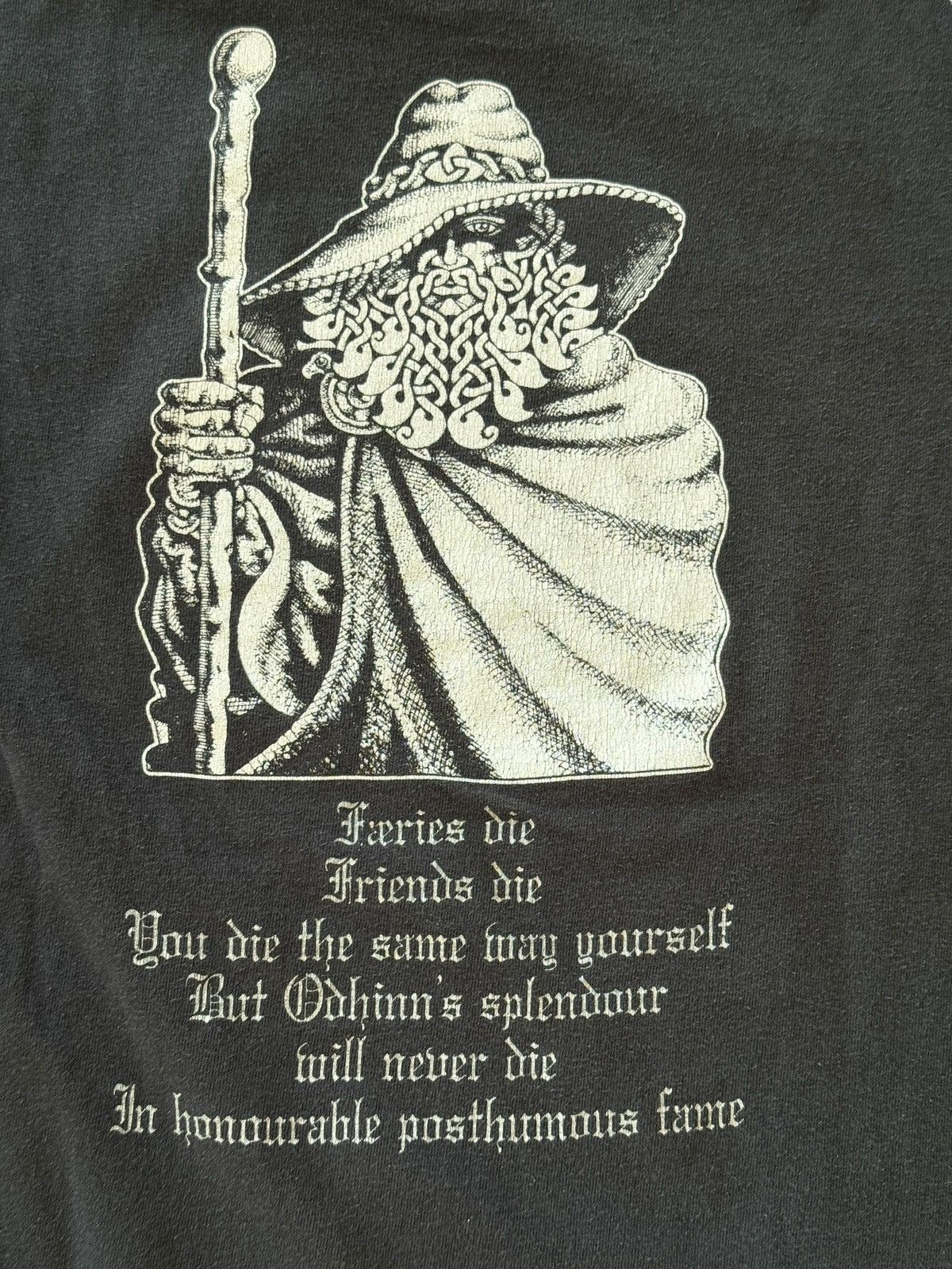 Vintage VINTAGE 00s Y2K BURZUM BLACK METAL VARG VIKERNES BAND TEE Size US L / EU 52-54 / 3 - 12 Thumbnail
