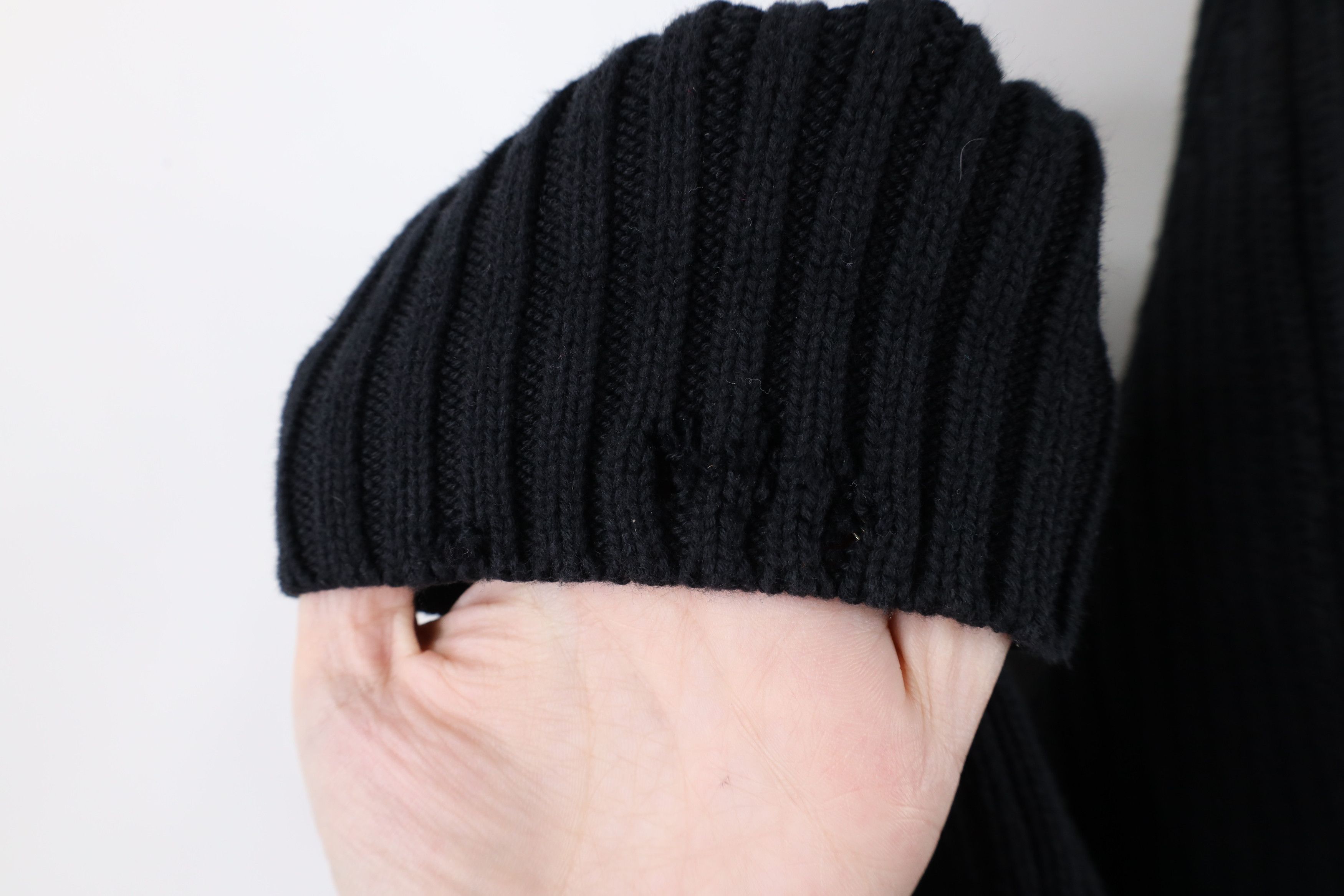 Lands' End × Vintage Vintage 90s Lands End Ribbed Cable Knit Zip Sweater Japan Size XXL / US 16-18 / IT 52-54 - 6 Thumbnail