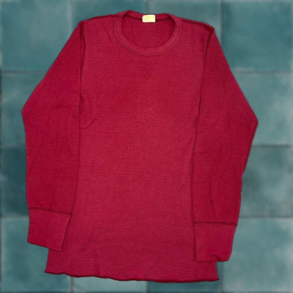 Vintage VINTAGE St. John's Bay Red Mens M Blank Waffle Knit Thermal Shirt USA Made Shirt Mens M Red Waffle Knit Thermal USA 80s 90s St. John's Bay Size US S / EU 44-46 / 1 - 1 Thumbnail