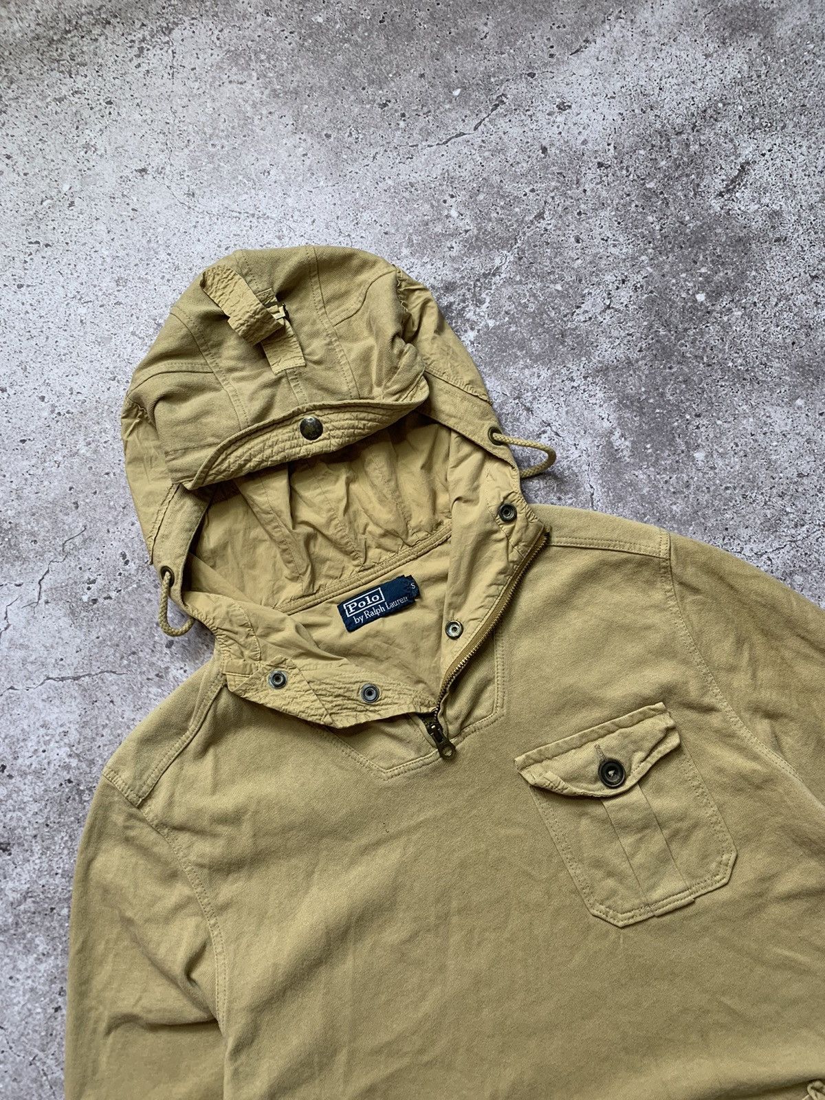 Polo Ralph Lauren Vintage Polo Ralph Lauren military Pocket hoodie 90’s Size US S / EU 44-46 / 1 - 2 Thumbnail