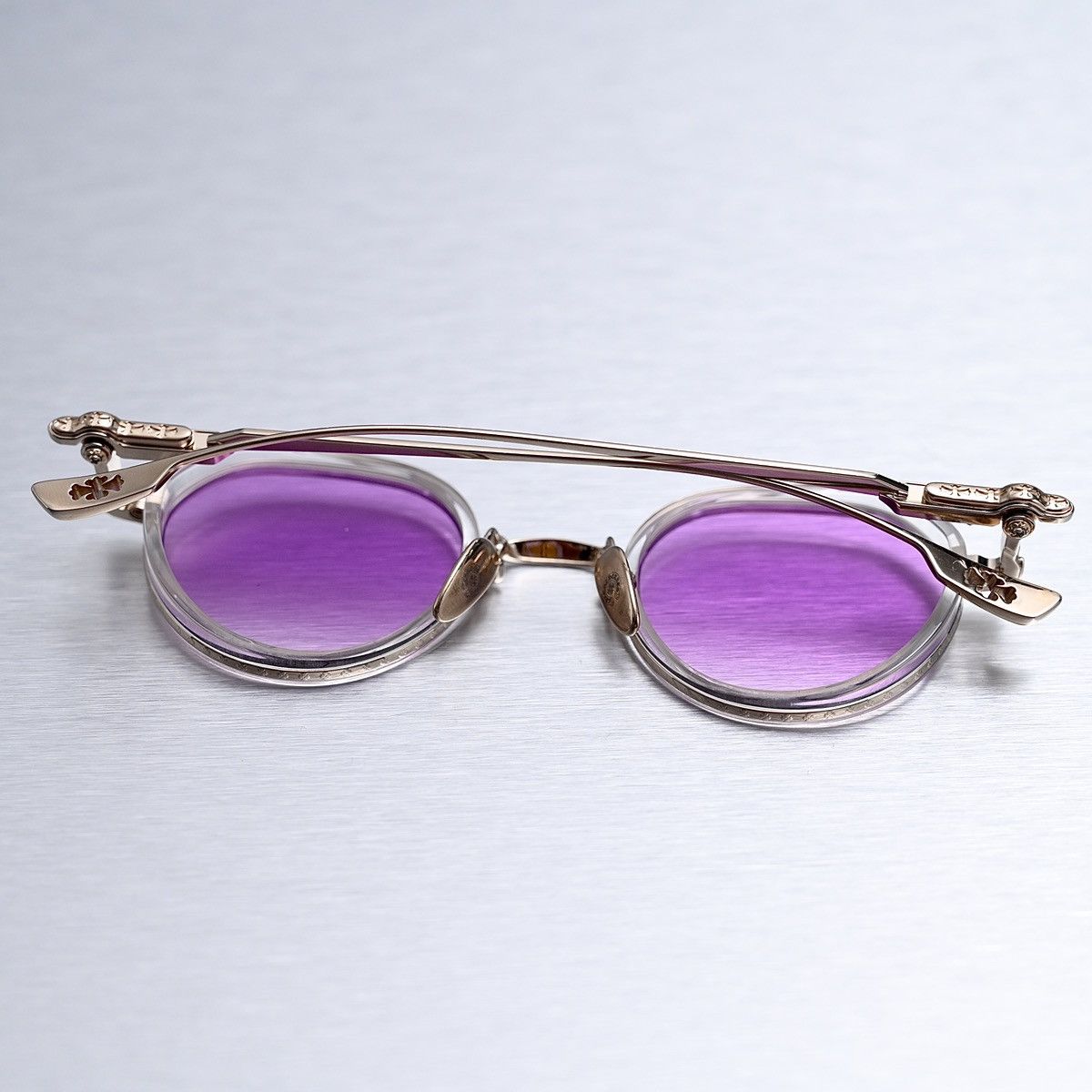 Chrome Hearts CHROME HEARTS SEX T-9 CRYSTAL GP TOKYO NIGHT SUNGLASSES Size ONE SIZE - 10 Thumbnail