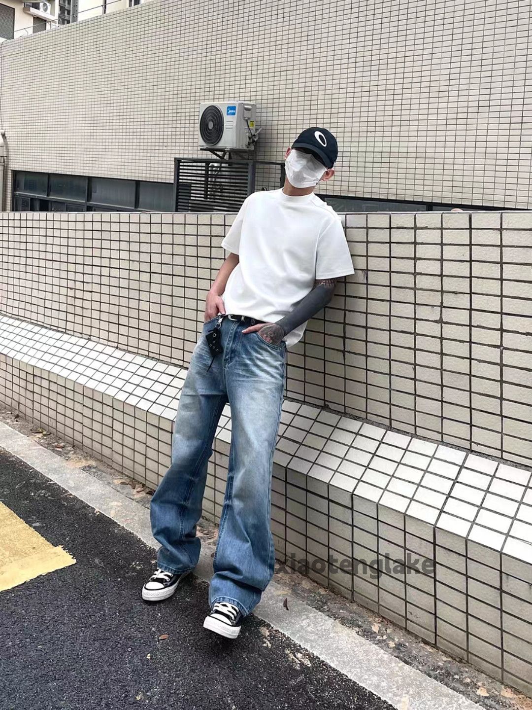 Jean × Vintage Unisex washed faded cleanfit skate hiphop work jeans Size US 30 / EU 46 - 4 Thumbnail