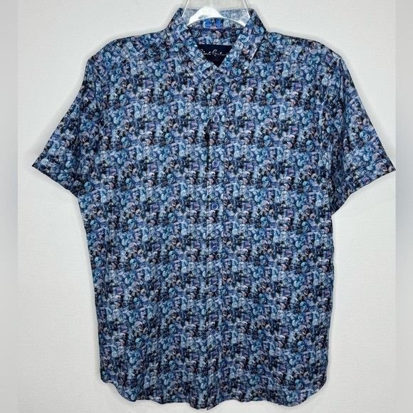 Robert Graham Robert Graham Elmont Skull Print Blue Short Sleeve Classic S Size US S / EU 44-46 / 1 - 1 Thumbnail