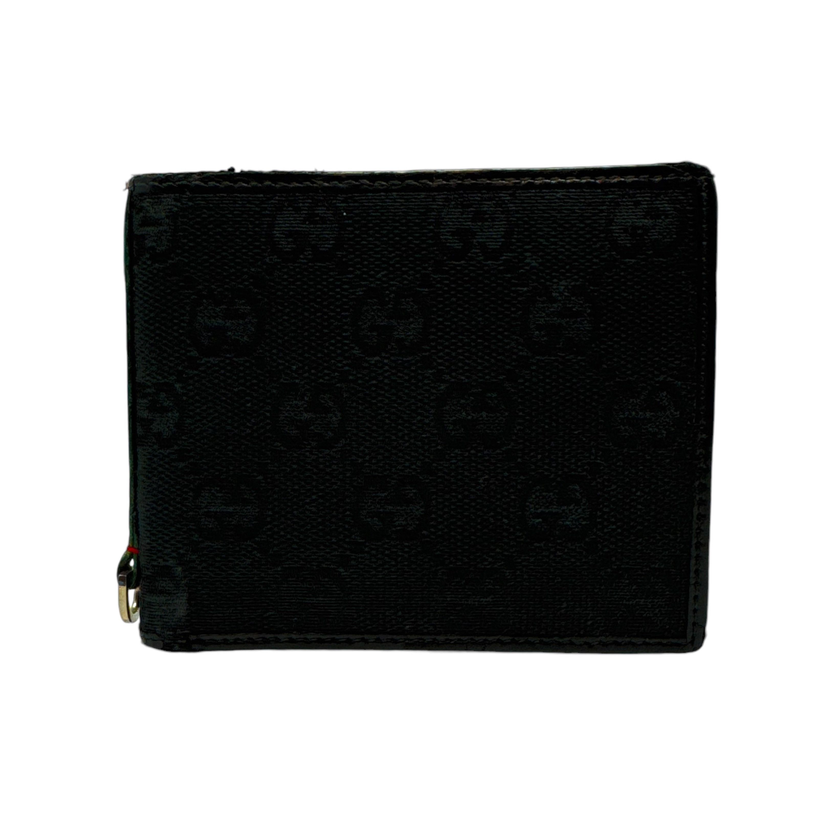 Gucci Gucci GG Canvas Leather Bifold Wallet Size ONE SIZE - 1 Thumbnail