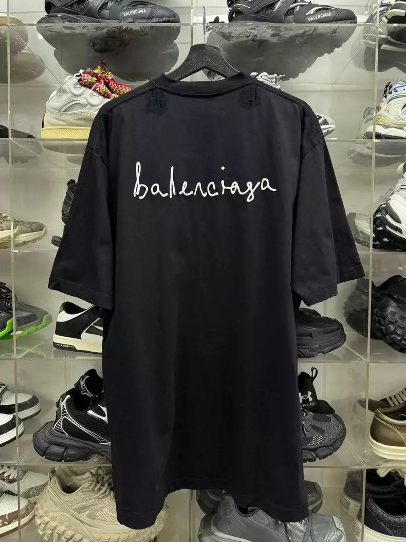 Balenciaga Balenciaga Tanabata solid color heart-shaped worn-out effe Size US S / EU 44-46 / 1 - 2 Thumbnail