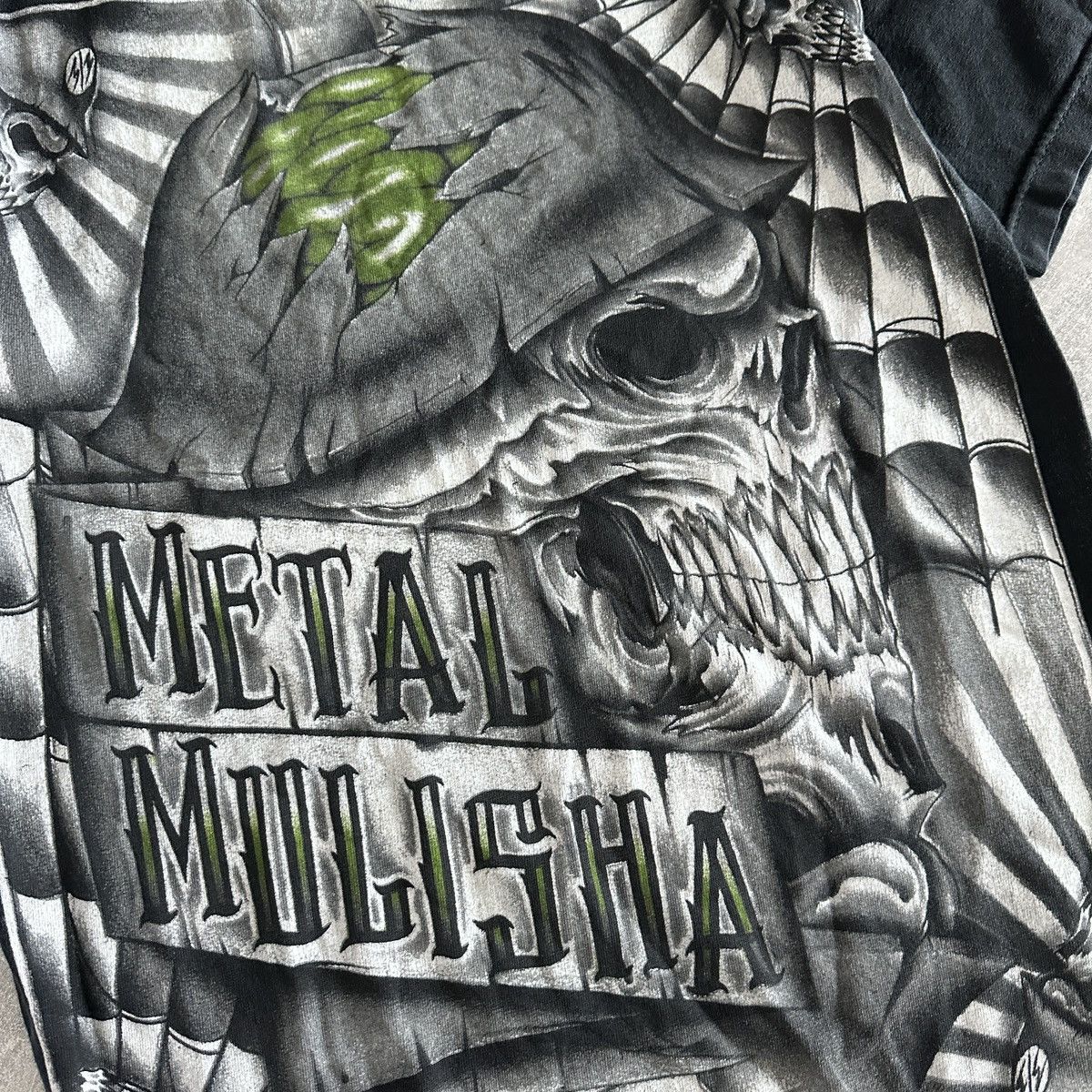 Vintage Vintage 90s Metal Mulisha skull printed tee soldier y2k og Size US S / EU 44-46 / 1 - 4 Thumbnail