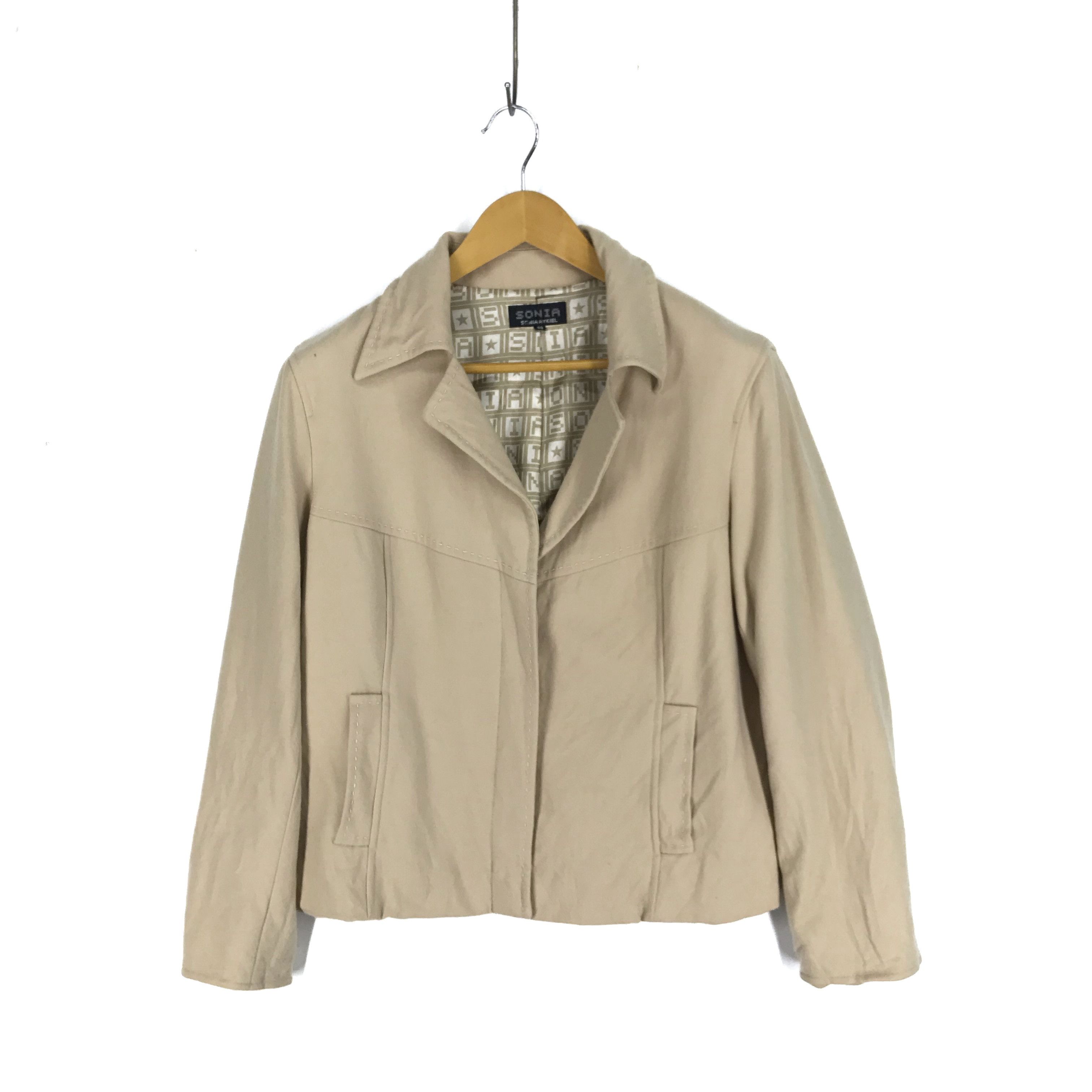 Sonia Rykiel SONIA RYKIEL Wool Blend Mark Casual Jacket #2417-84 Size M / US 6-8 / IT 42-44 - 1 Thumbnail