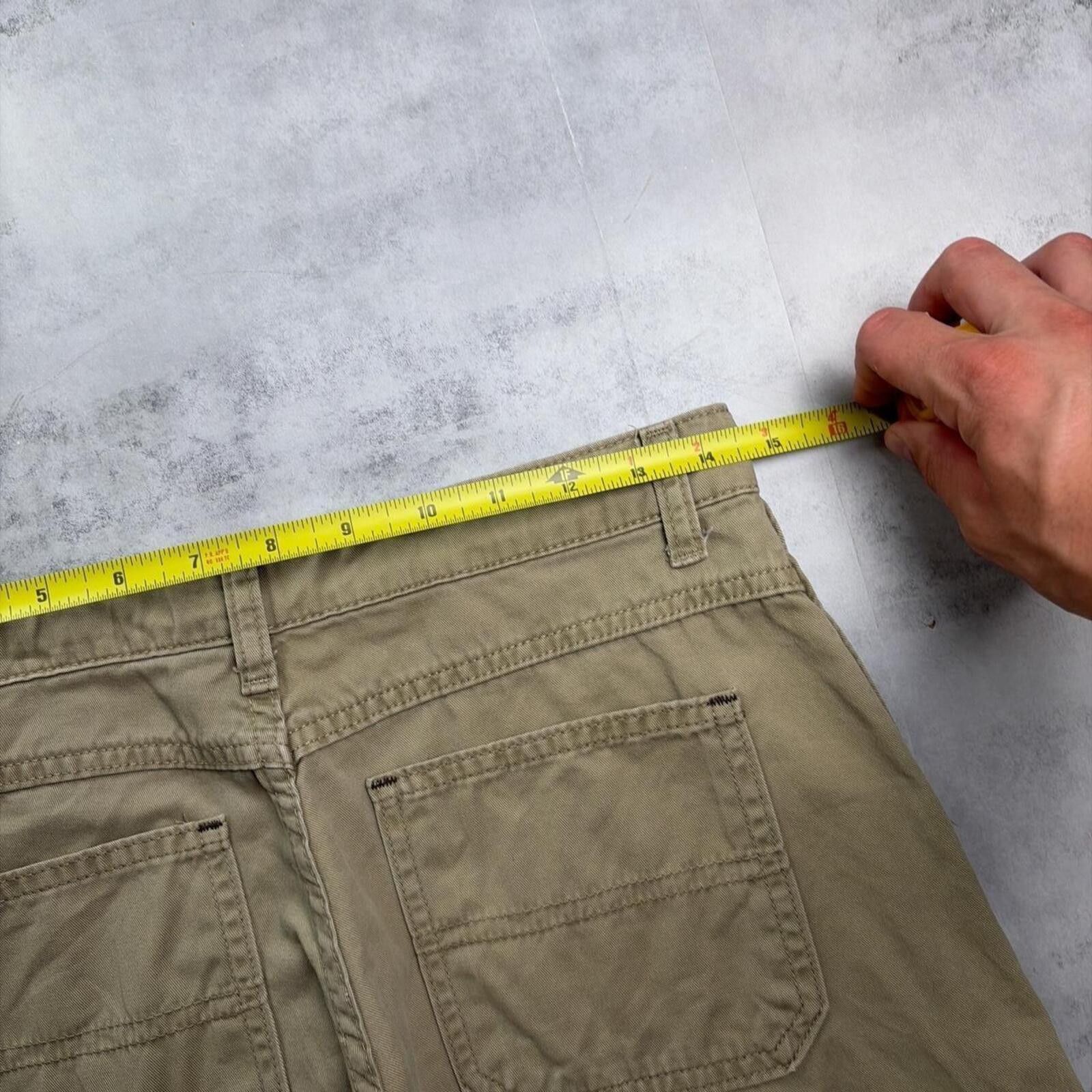Wrangler Y2K Beige Wrangler Carpenter Baggy Skater Shorts Size 28" / US 6 / IT 42 - 6 Thumbnail