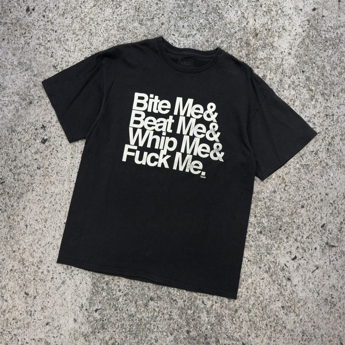 Vintage Bite Me Beat Me Whip Me Fuck Me Sex Tee ERD Grunge Size US L / EU 52-54 / 3 - 6 Thumbnail