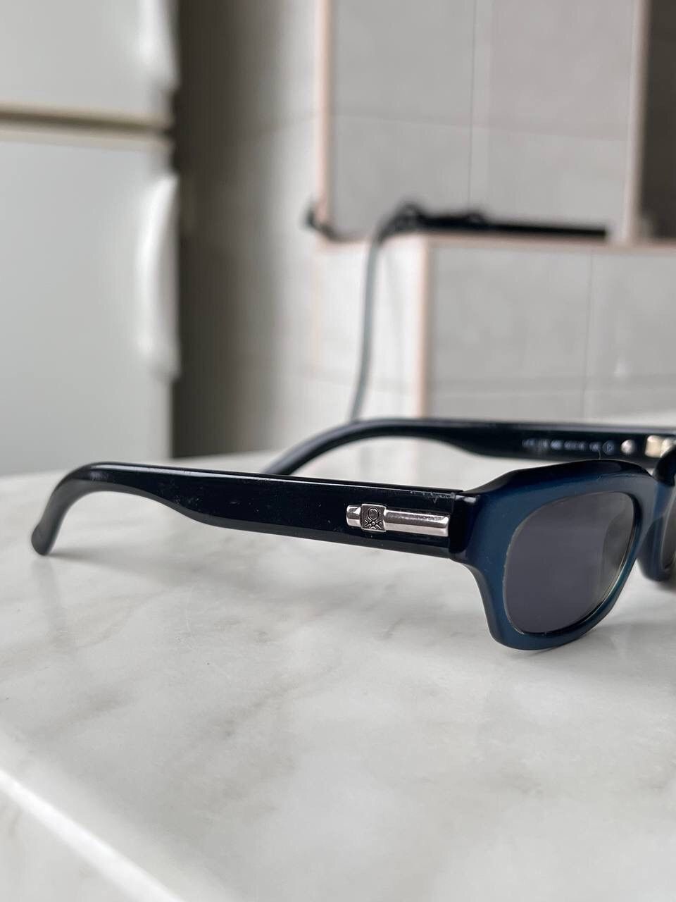 United Colors Of Benetton Rare United Colors Of Benetton Blue Sunglasses Italy Style Size ONE SIZE - 3 Thumbnail