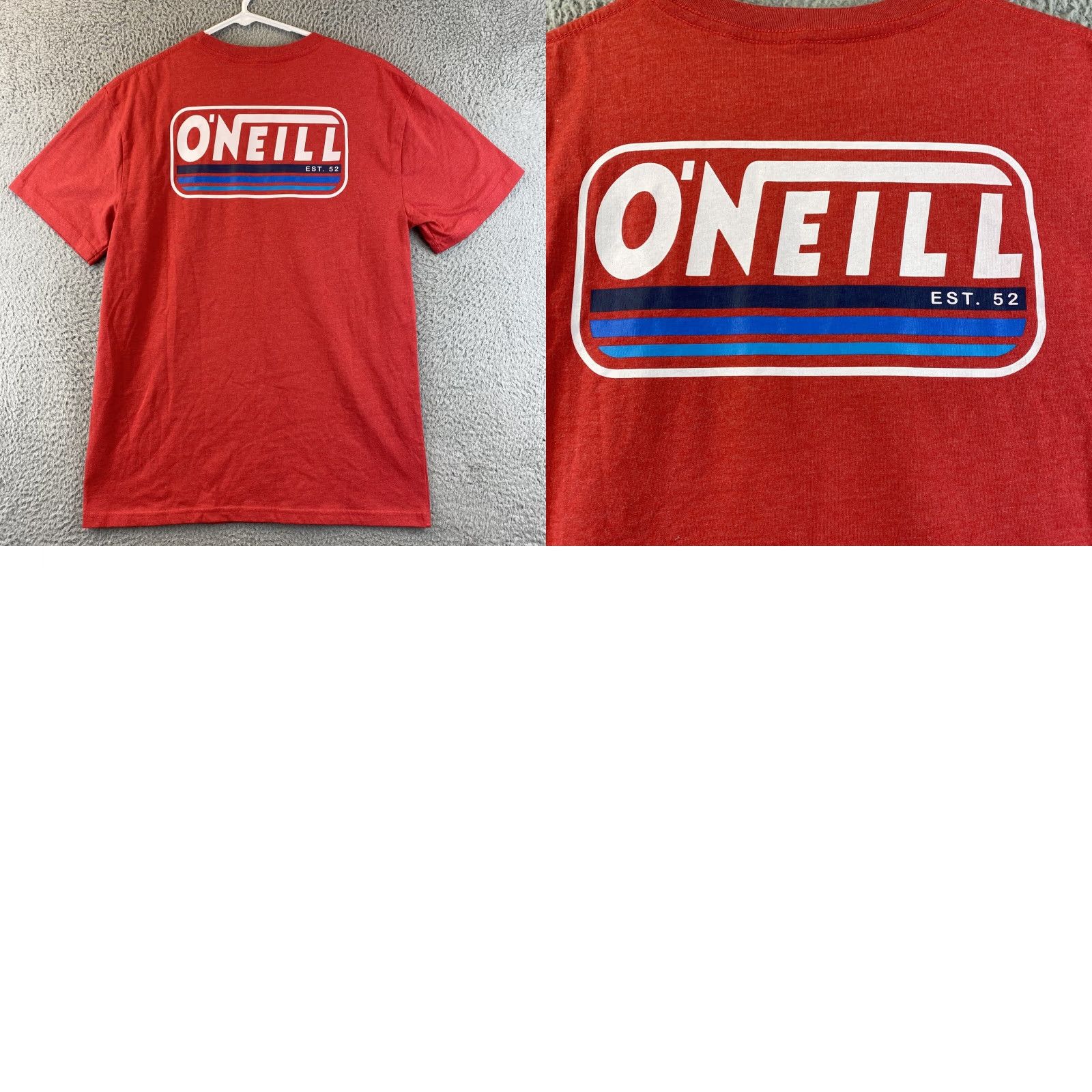 O'Neill O'Neill Shirt Mens M Red Short Sleeve Crew Neck Modern Fit Surf Surfer 75-60 T-Shirt Size US M / EU 48-50 / 2 - 8 Thumbnail