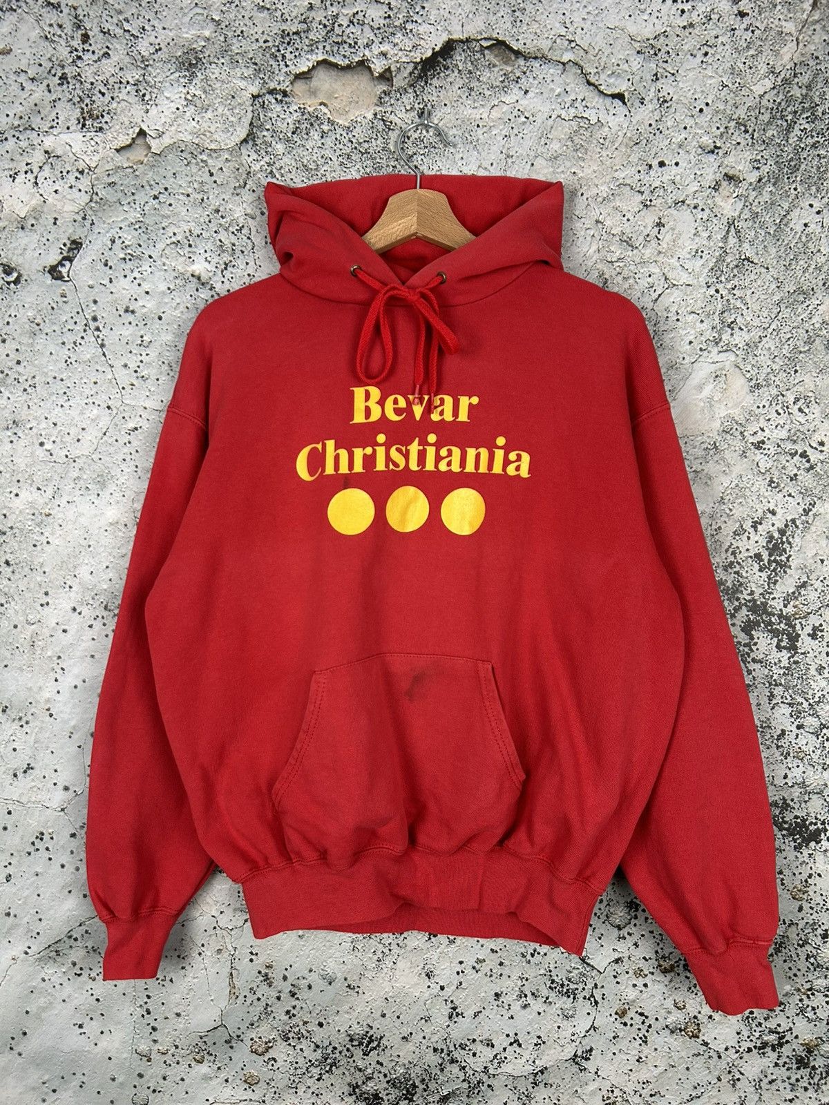 Vintage Hoodie Bevar Christiania Graphic Streetwear Vintage 90s Size US M / EU 48-50 / 2 - 1 Thumbnail