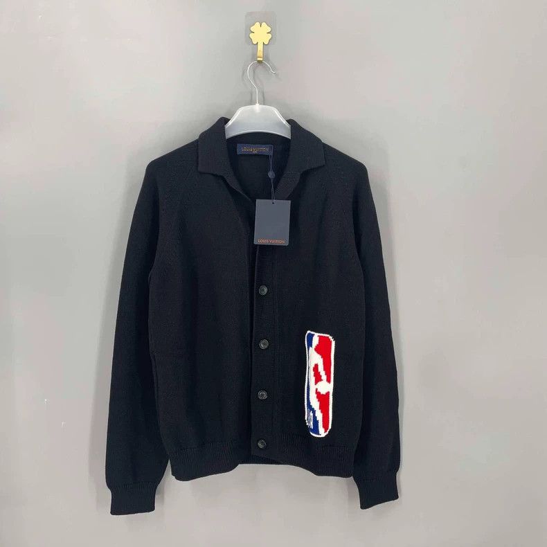 Louis Vuitton Black Knit Cardigan sweater