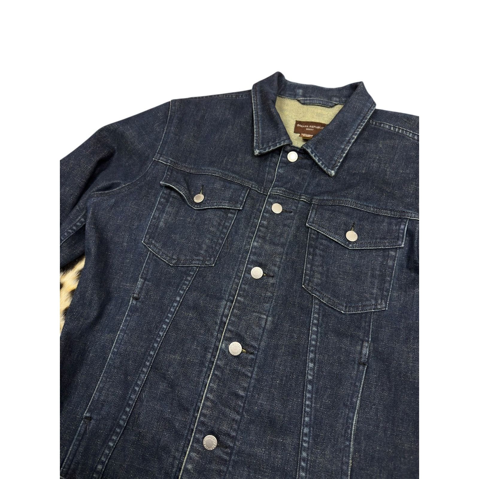 Banana Republic Banana Republic Dark Blue Denim Jacket - NWOT - Lg Size US L / EU 52-54 / 3 - 4 Thumbnail