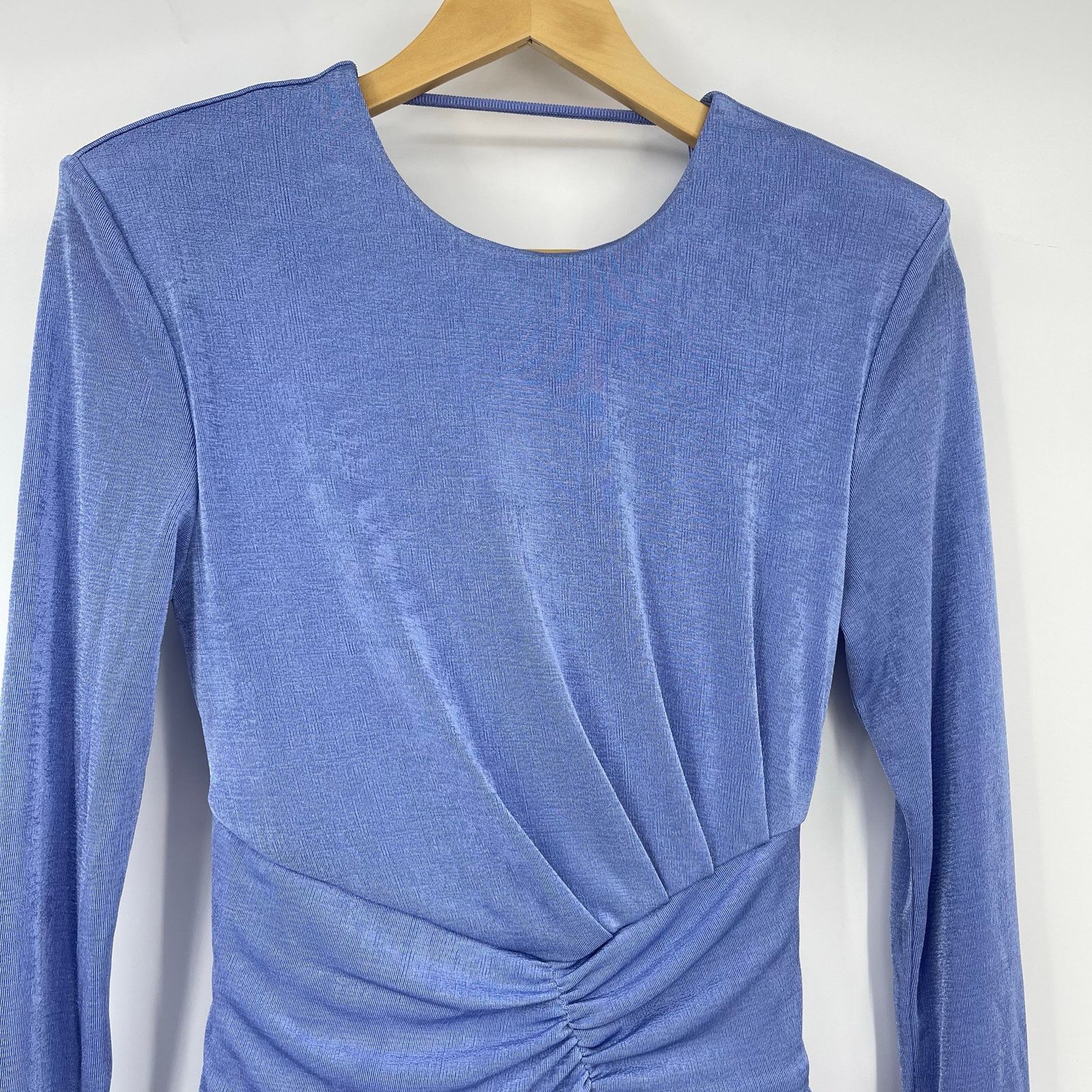 Other MISHA | Evetta Dress in Heather Blue Open Back Mini US 6 / M Size M / US 6-8 / IT 42-44 - 7 Thumbnail
