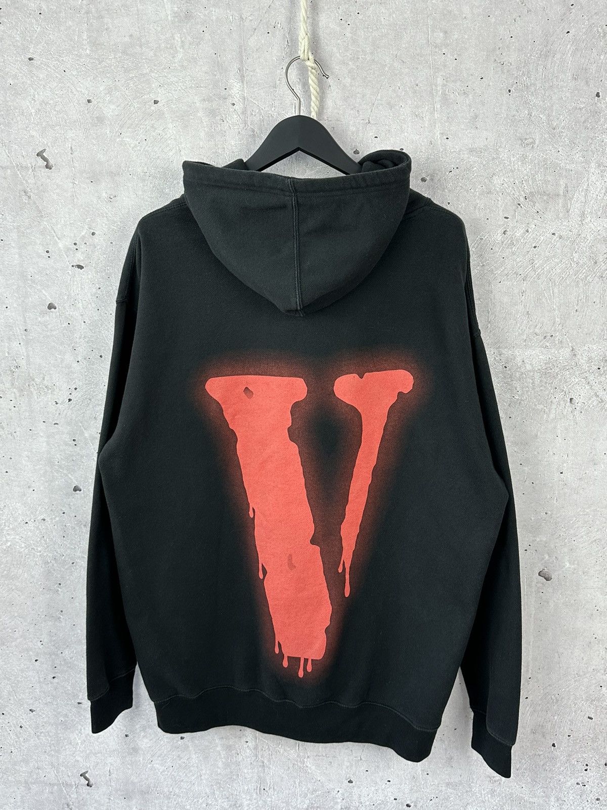 Image of Avant Garde x Nav Vlone Nav Bad Habits Black Oversized Men’S Hoodie, Men's (Size XL)